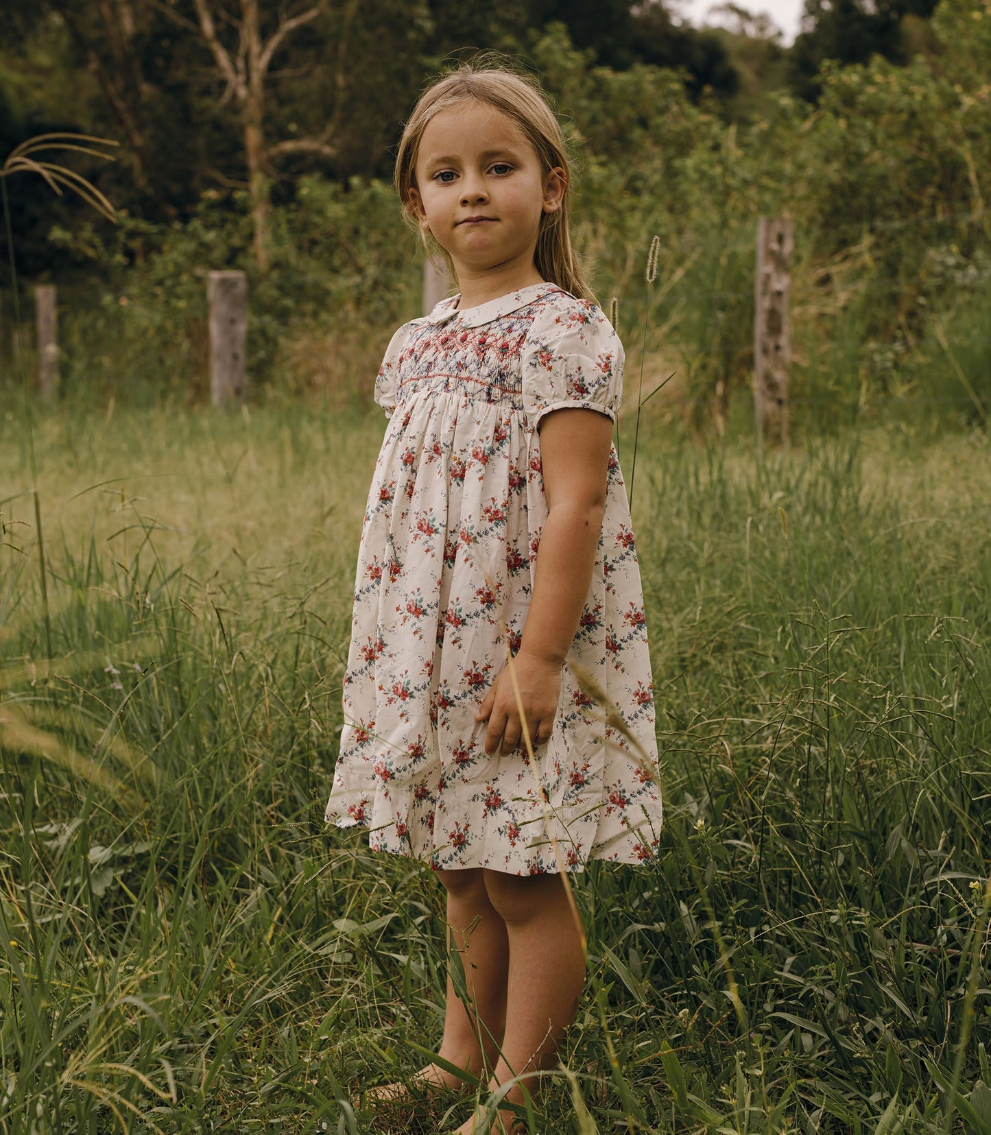 ROSETTE DRESS -- LIBERTY ALESSIA ROSE