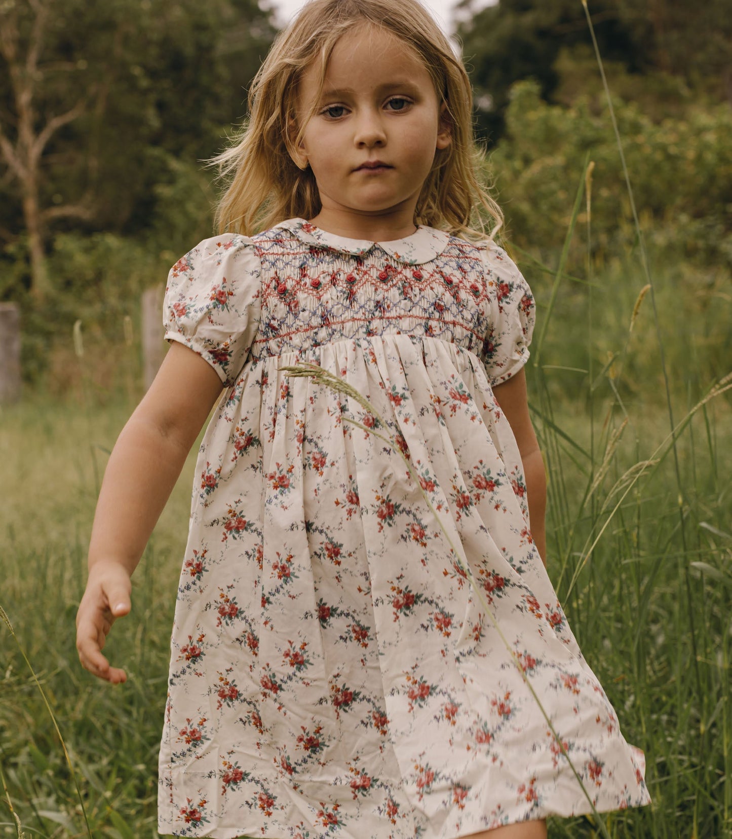 ROSETTE DRESS -- LIBERTY ALESSIA ROSE