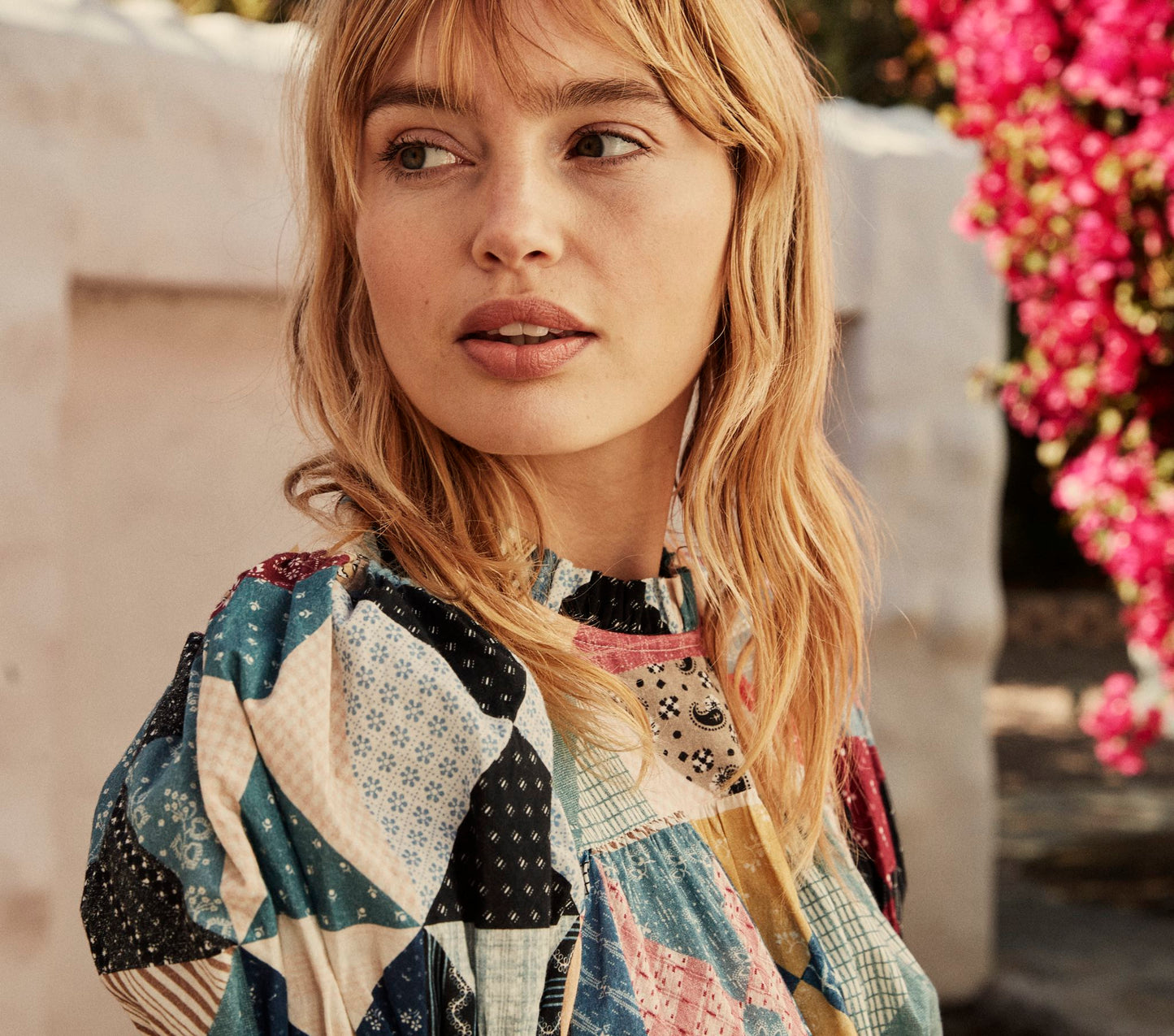 HMD -- AMARILLO DRESS -- PATCHWORK PRINT