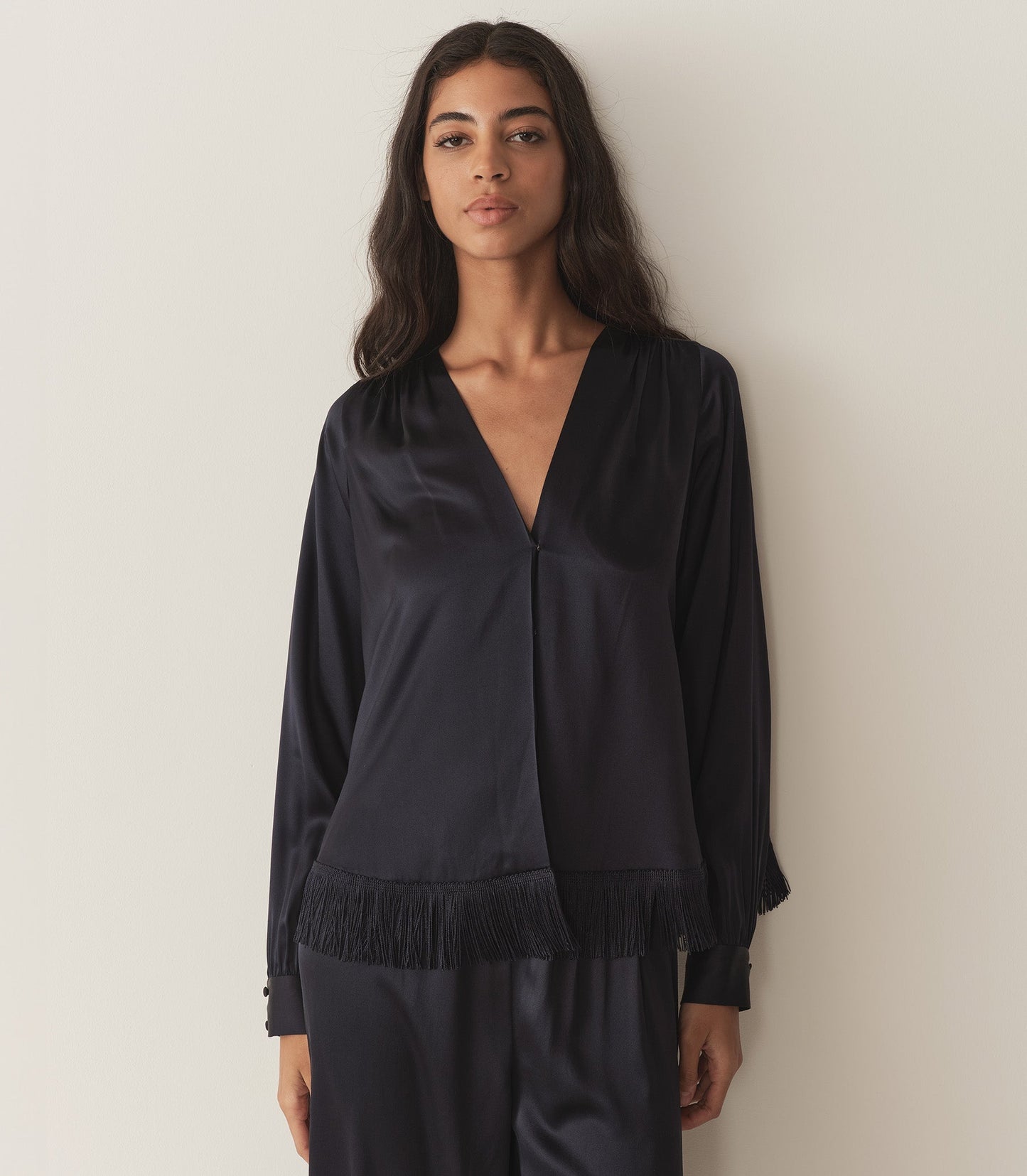 CANDACE TOP -- DEEP NAVY
