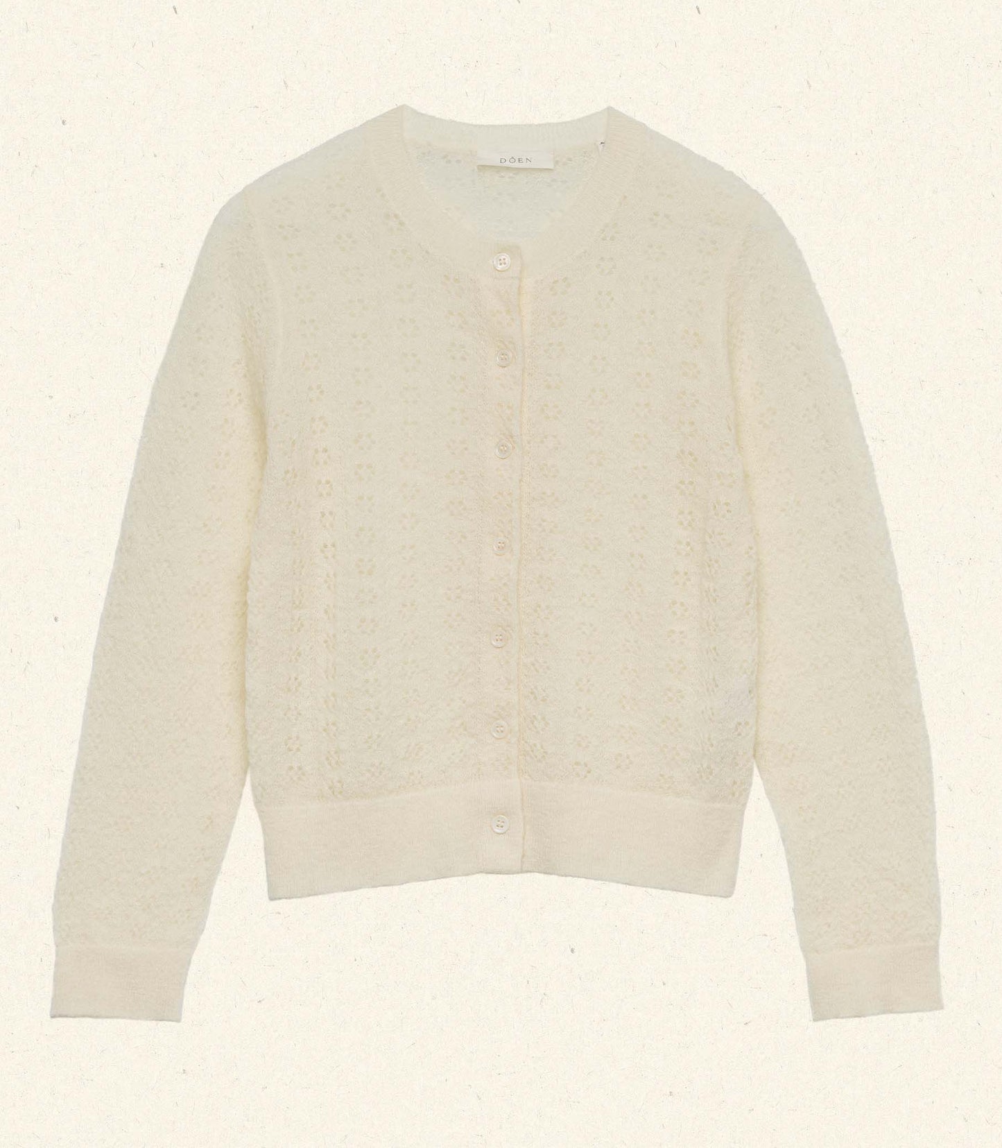 DANAE POINTELLE CARDIGAN -- VANILLA