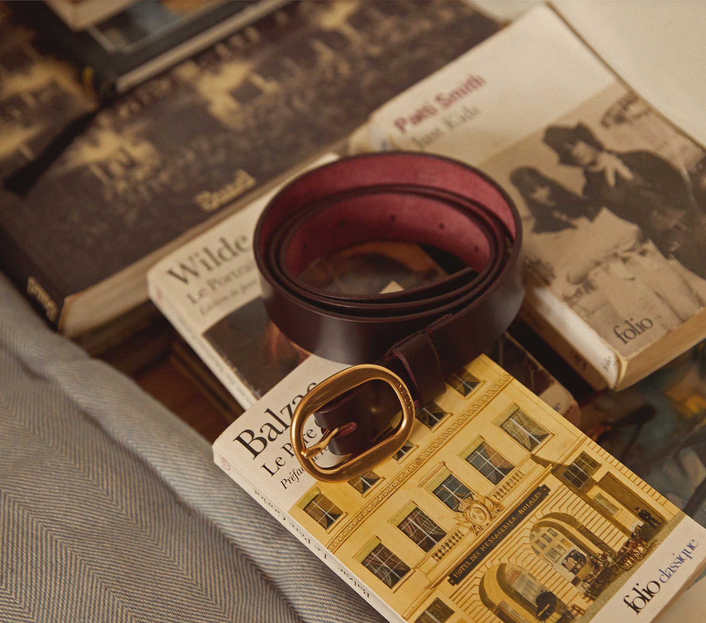HMD -- WYATT BELT -- BURGUNDY