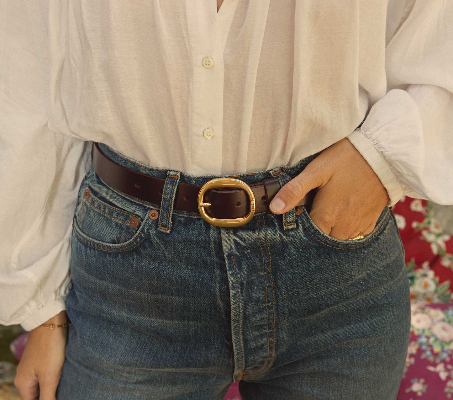 HMD -- WYATT BELT -- BURGUNDY
