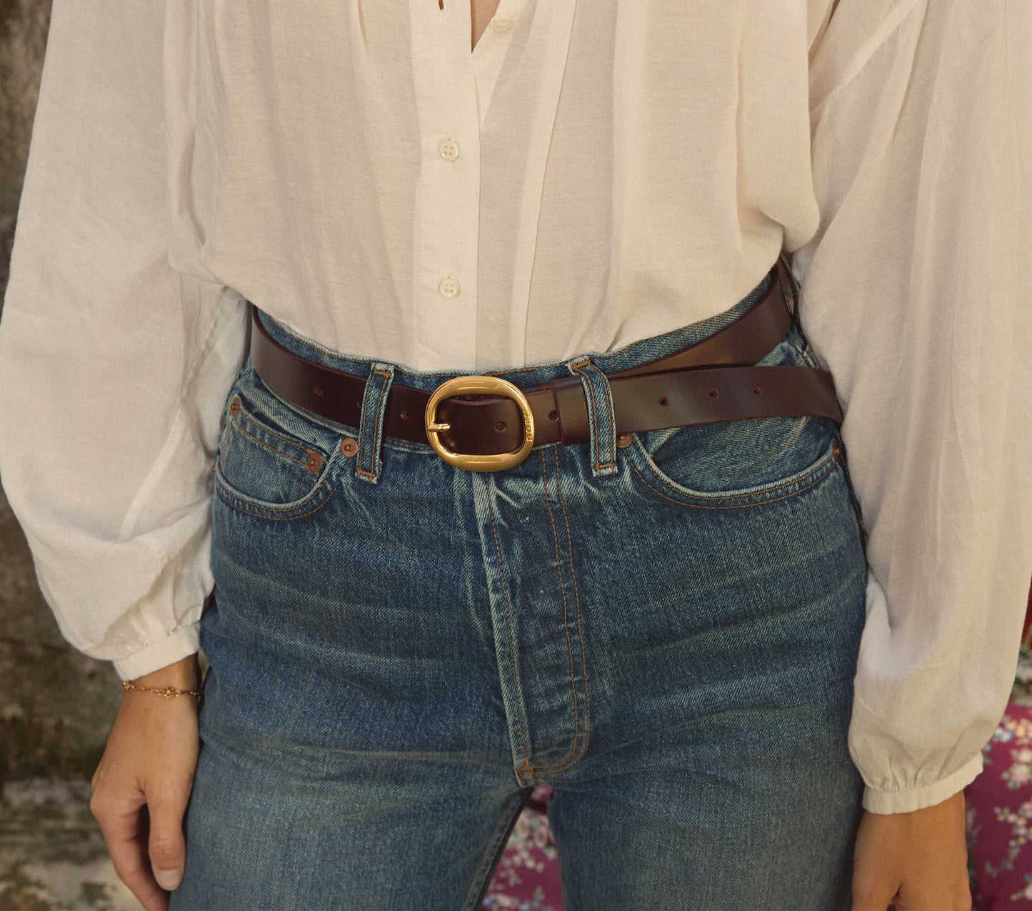 HMD -- WYATT BELT -- BURGUNDY