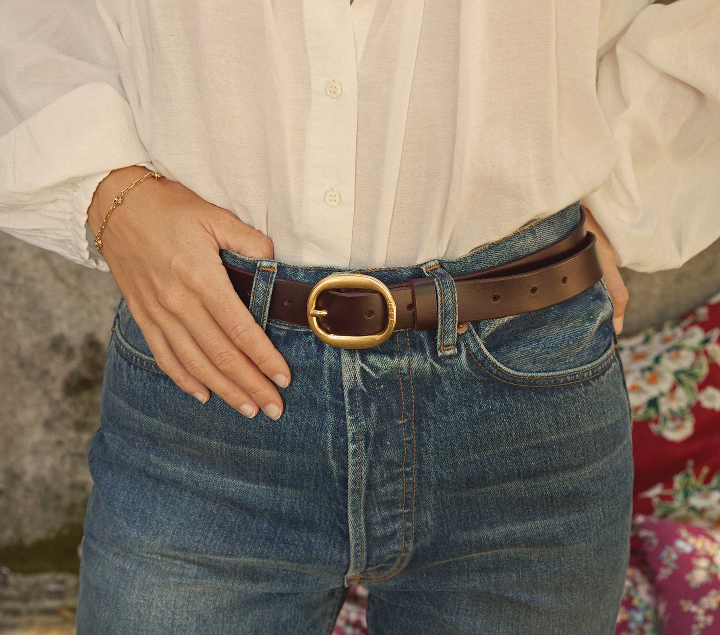 HMD -- WYATT BELT -- BURGUNDY
