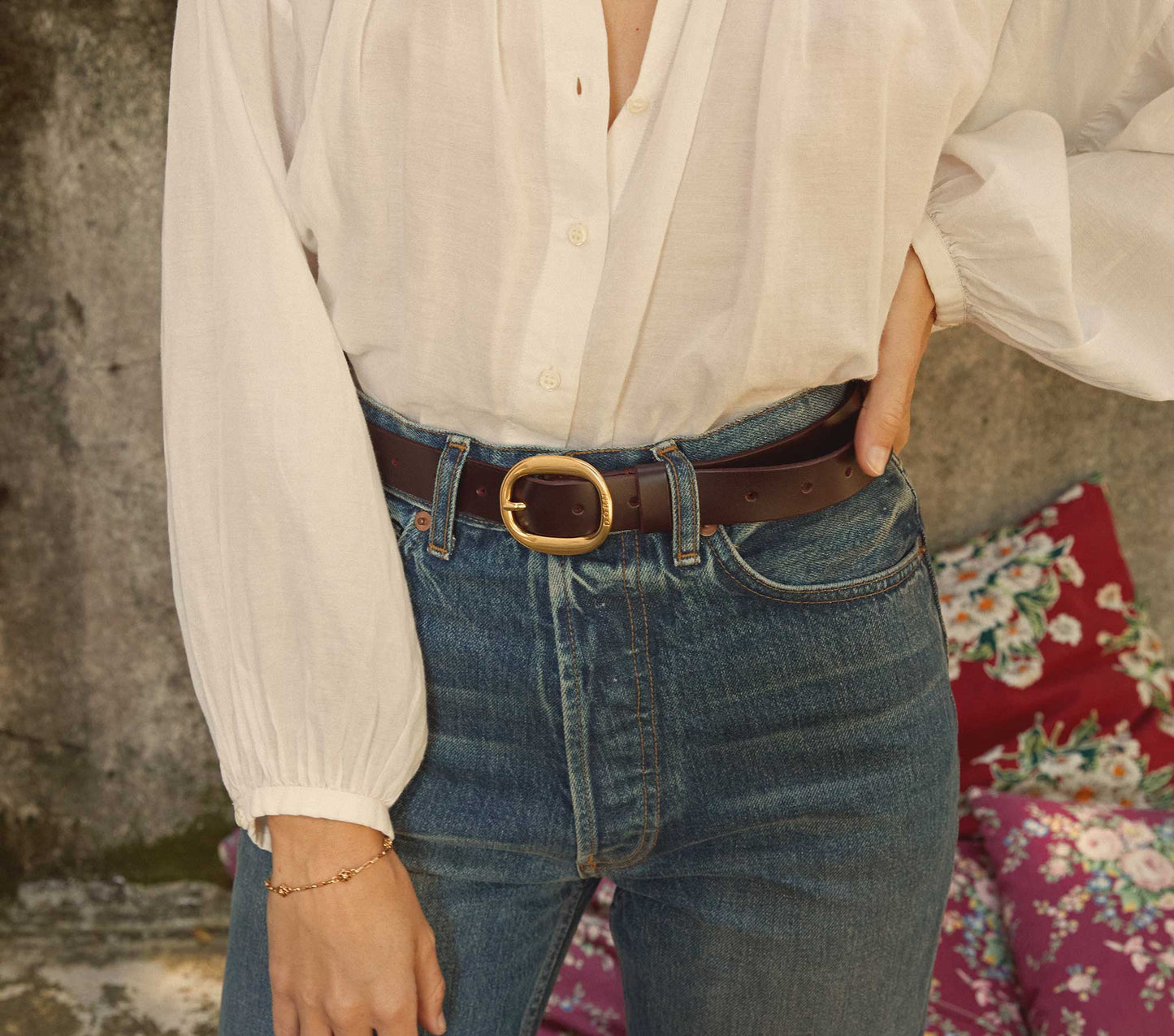 HMD -- WYATT BELT -- BURGUNDY