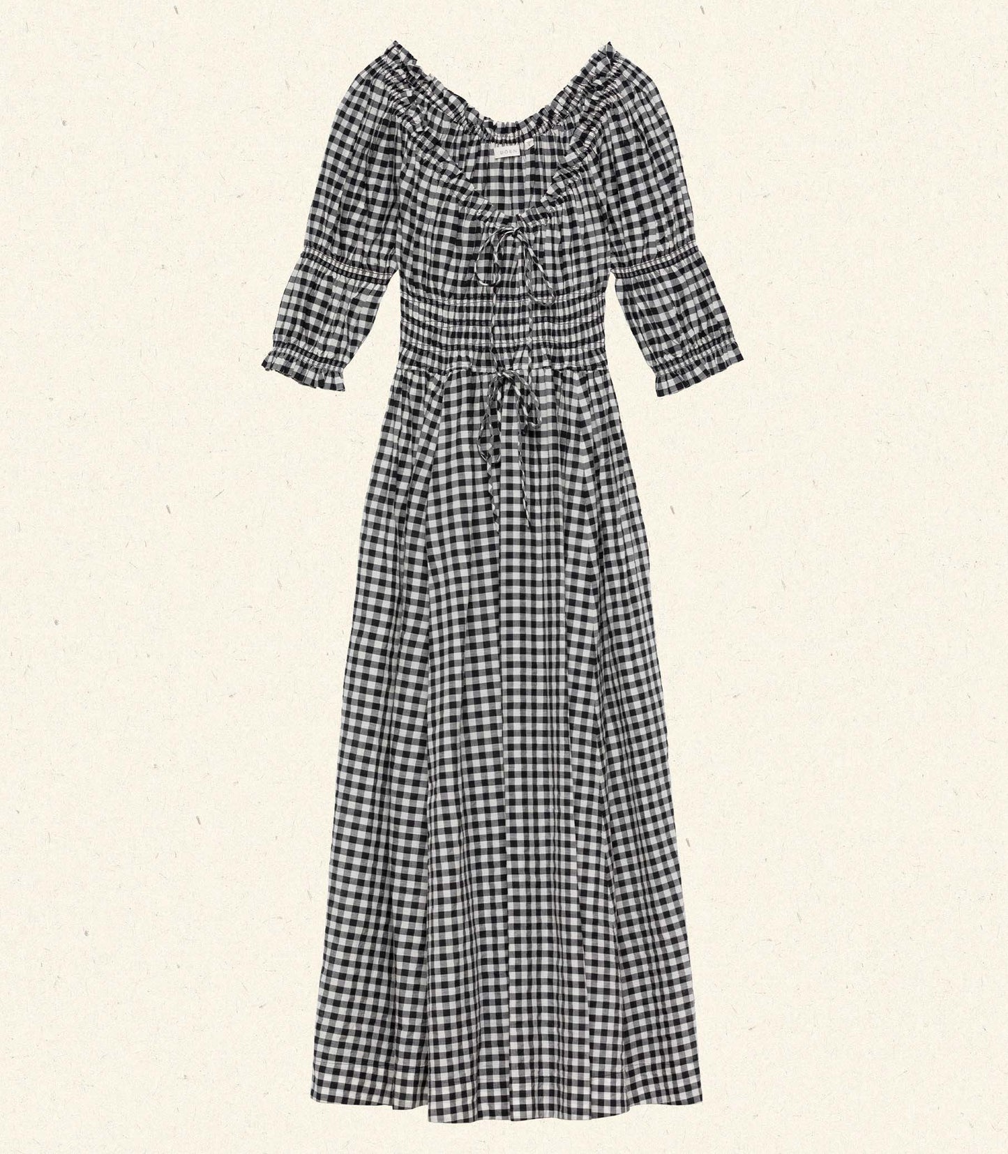 HMD -- ISCHIA DRESS -- NOIR GRETA GINGHAM