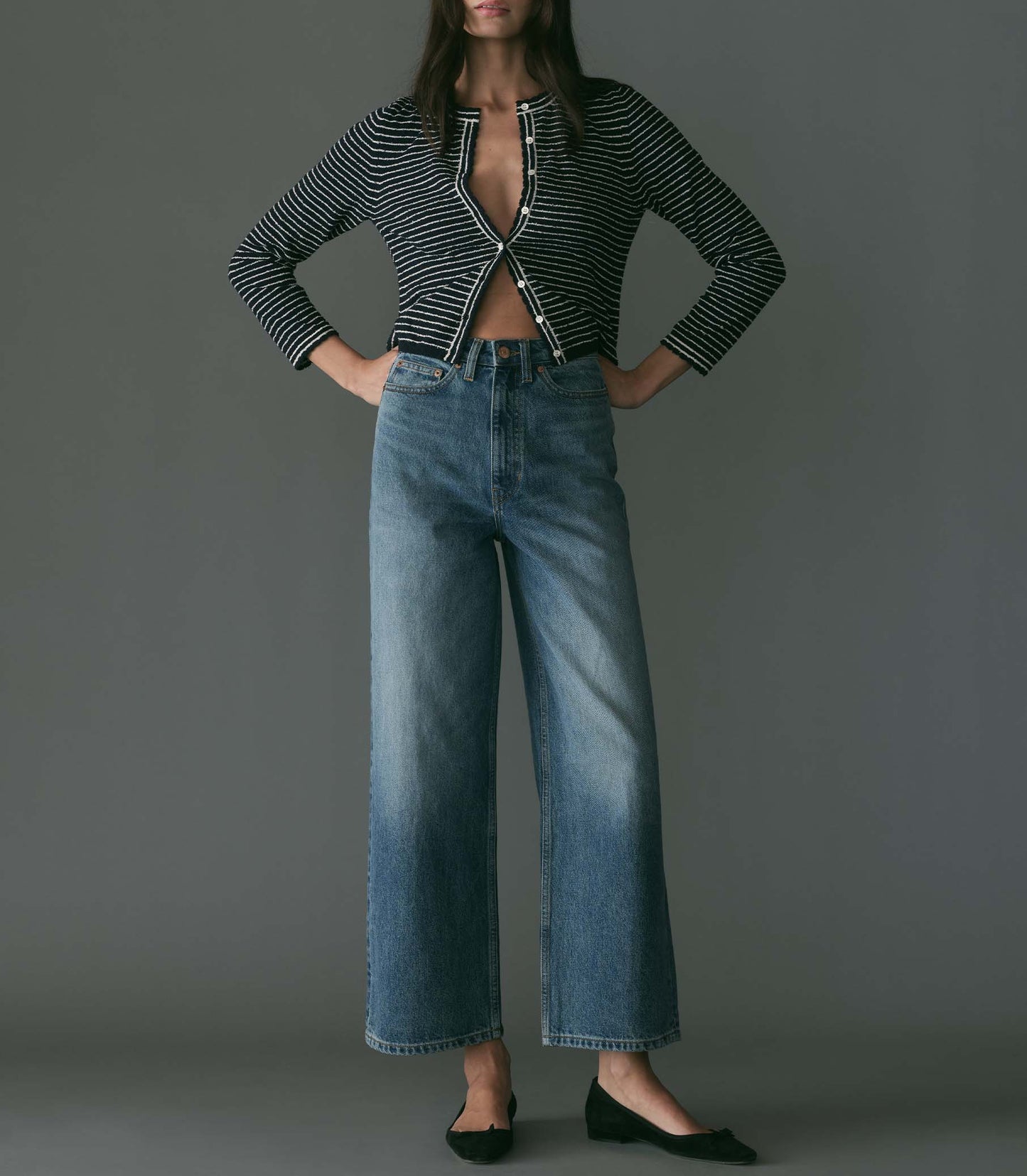 HMD -- MAYLIE CARDIGAN -- RIVIERE STRIPE