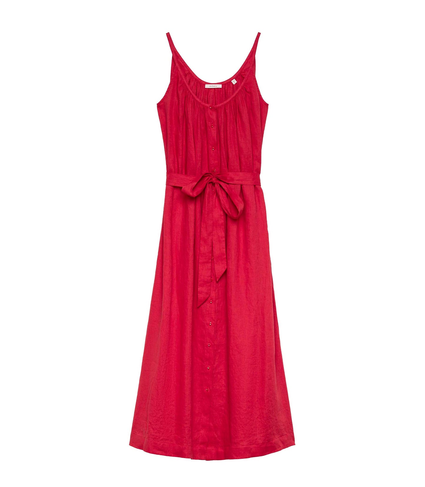 HMD -- NEVITA LINEN DRESS -- SCARLET