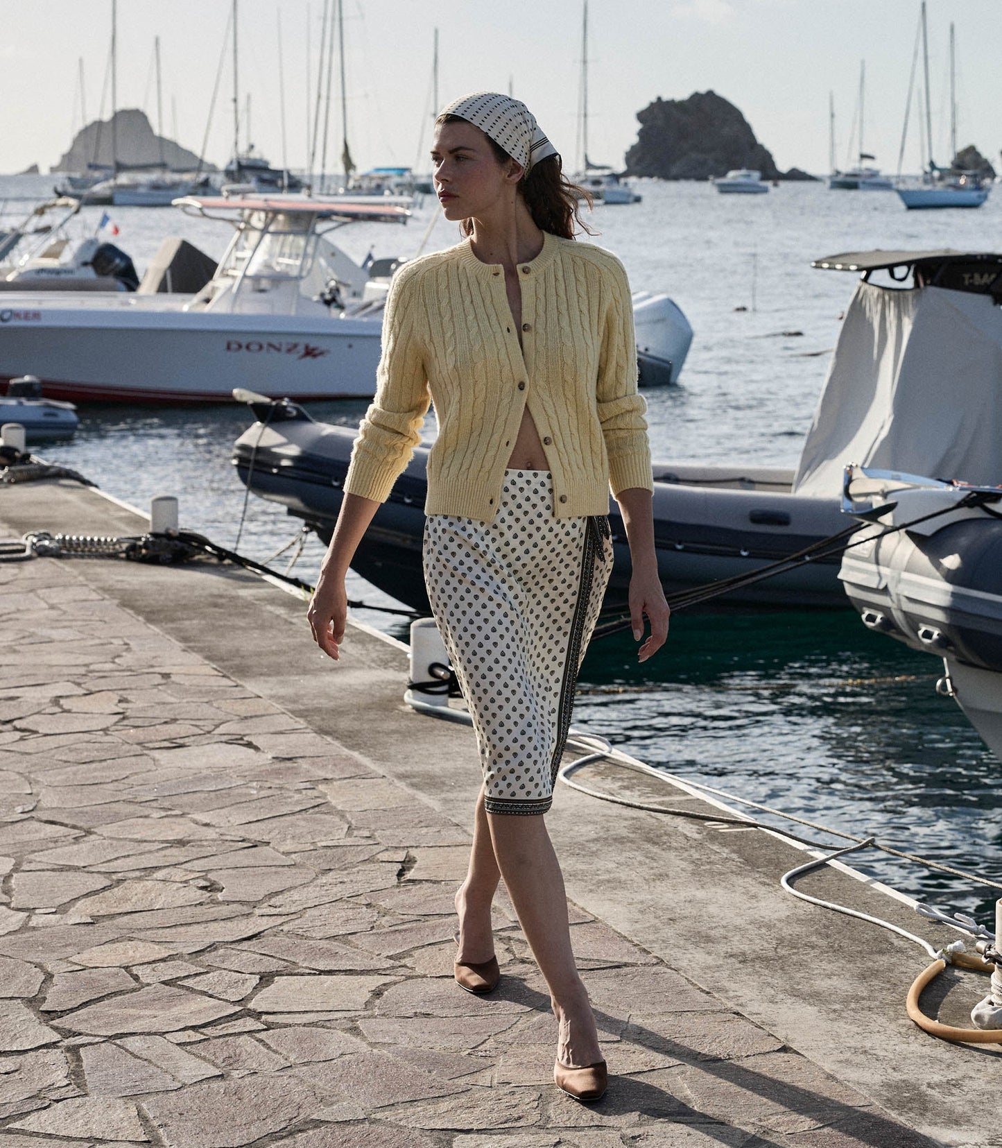 PENROSE CARDIGAN -- LEMON CHIFFON