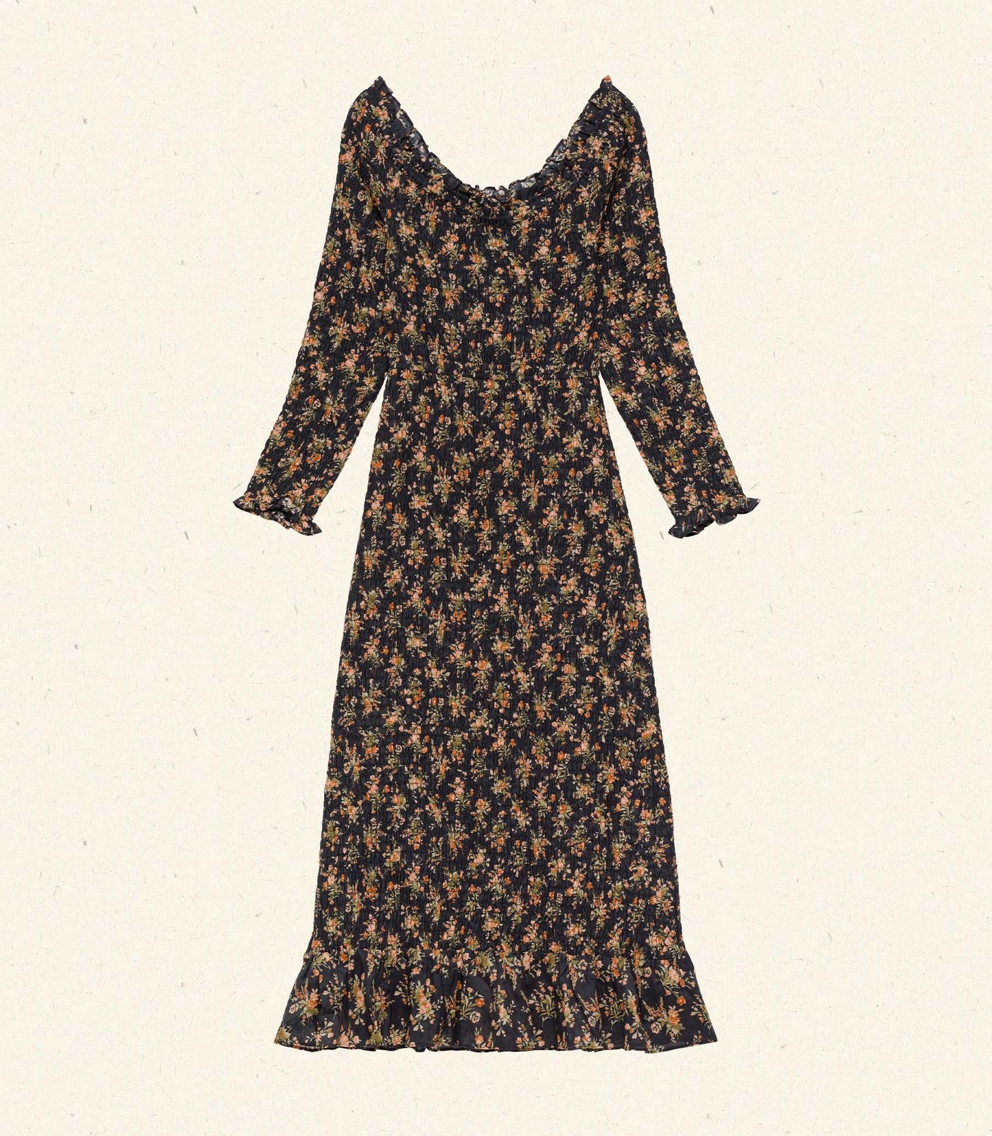ROSELIA DRESS -- FOXGLOVE FLORAL