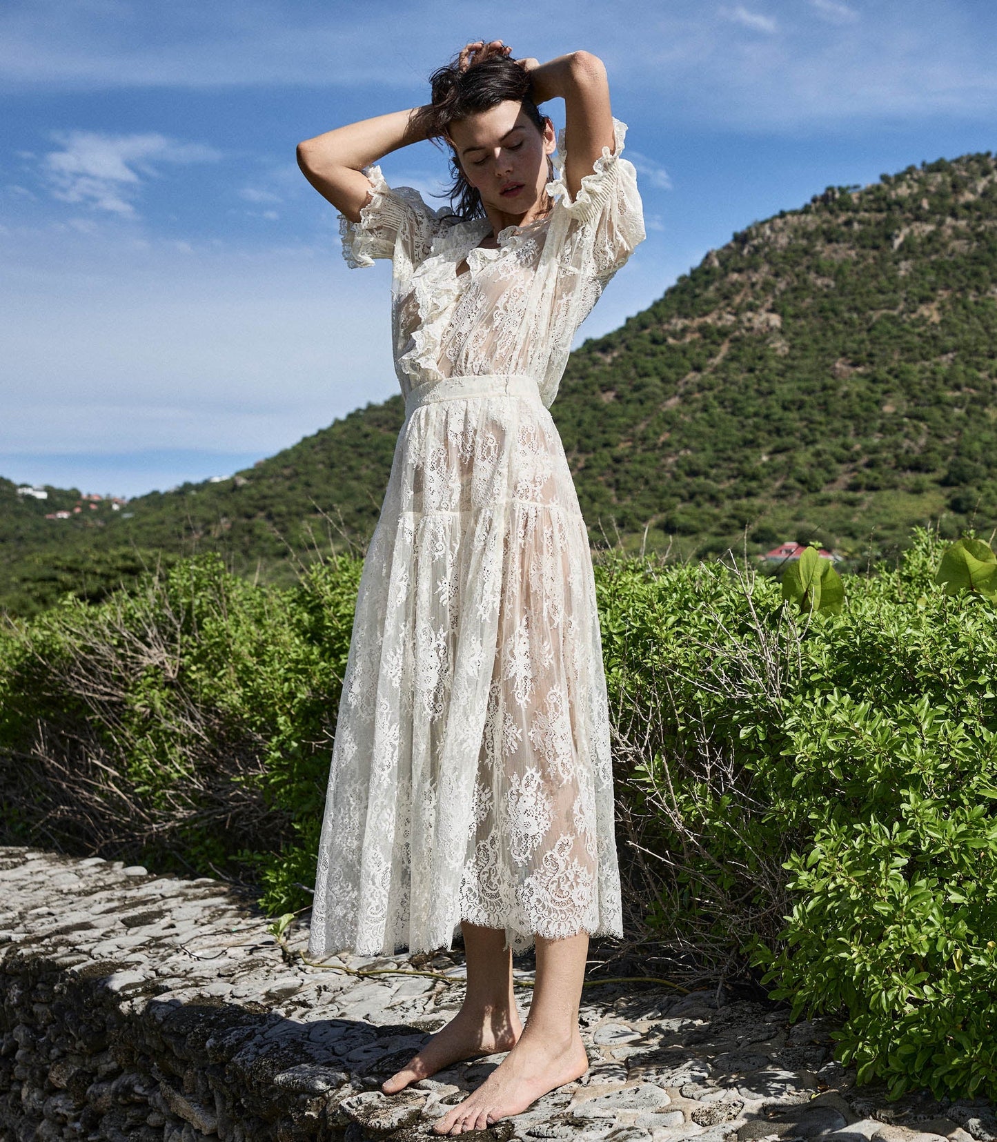 SEBASTIANE SKIRT -- SEA SALT