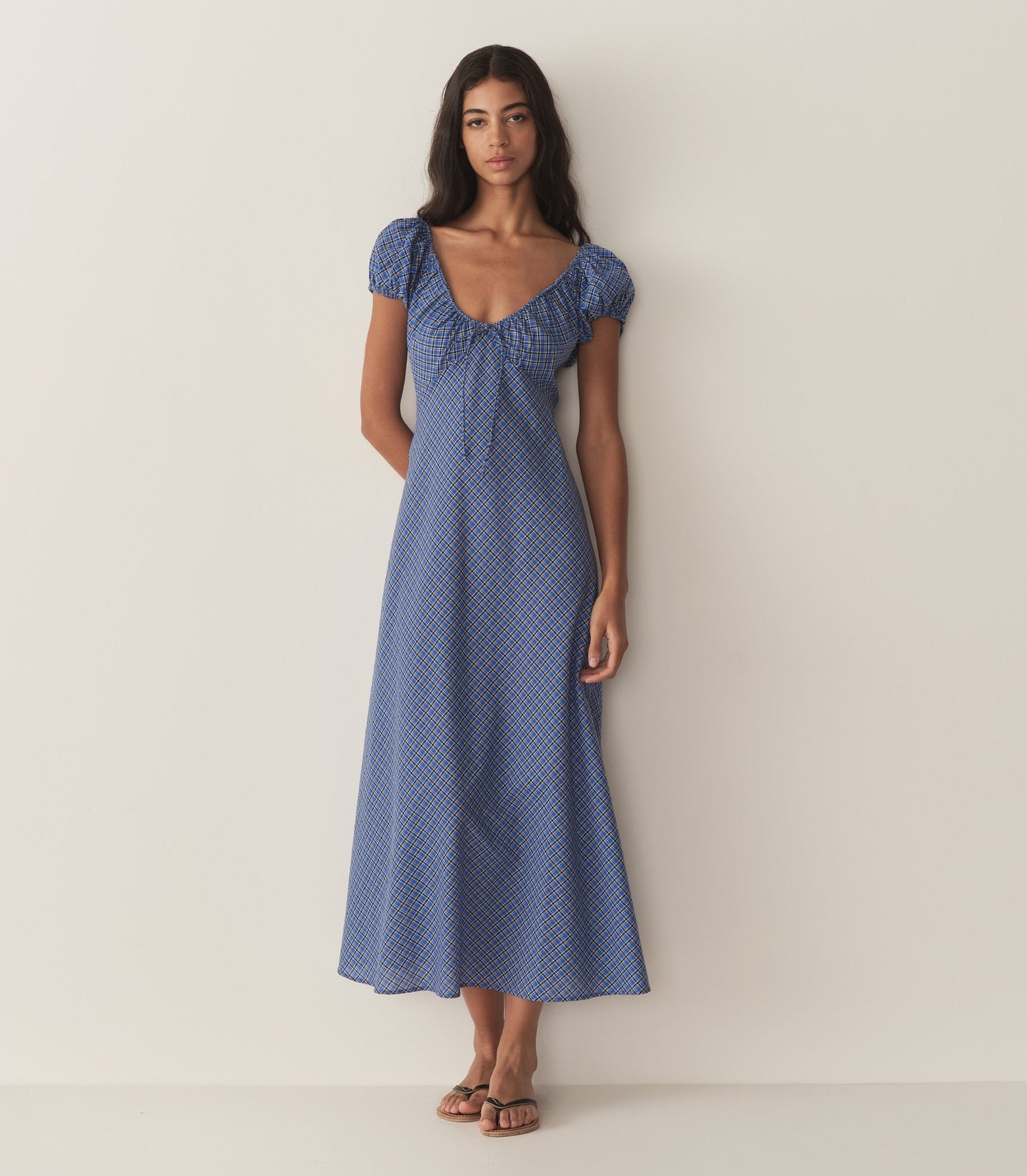 SOFIA DRESS -- CASSIS CHECK