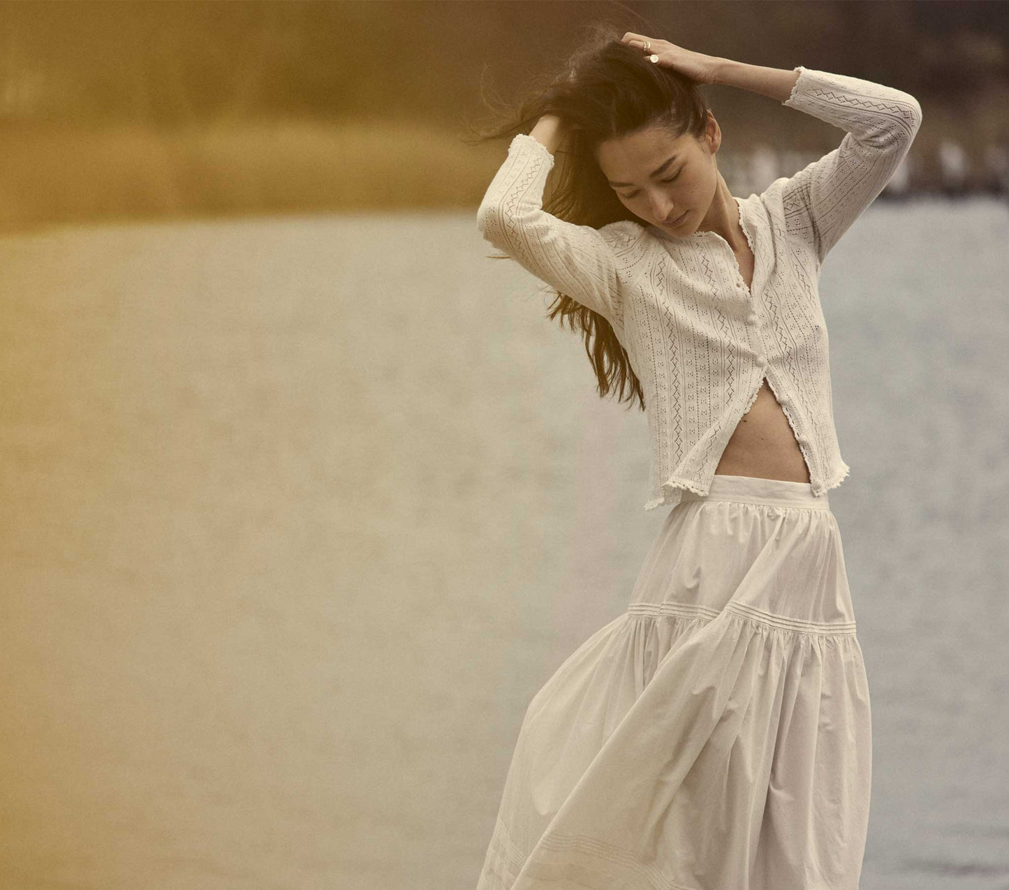 HMD -- VERSE CARDIGAN -- WHITE