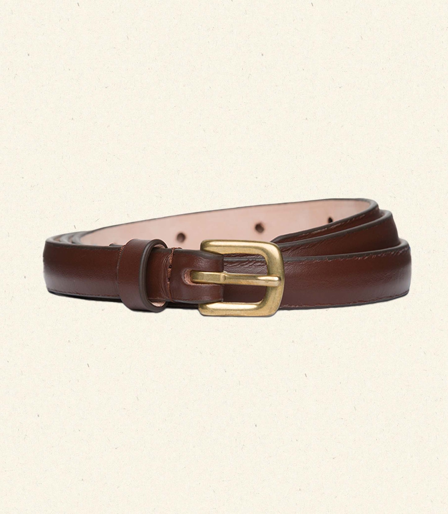ZAZA BELT -- CHOCOLATE NAPPA