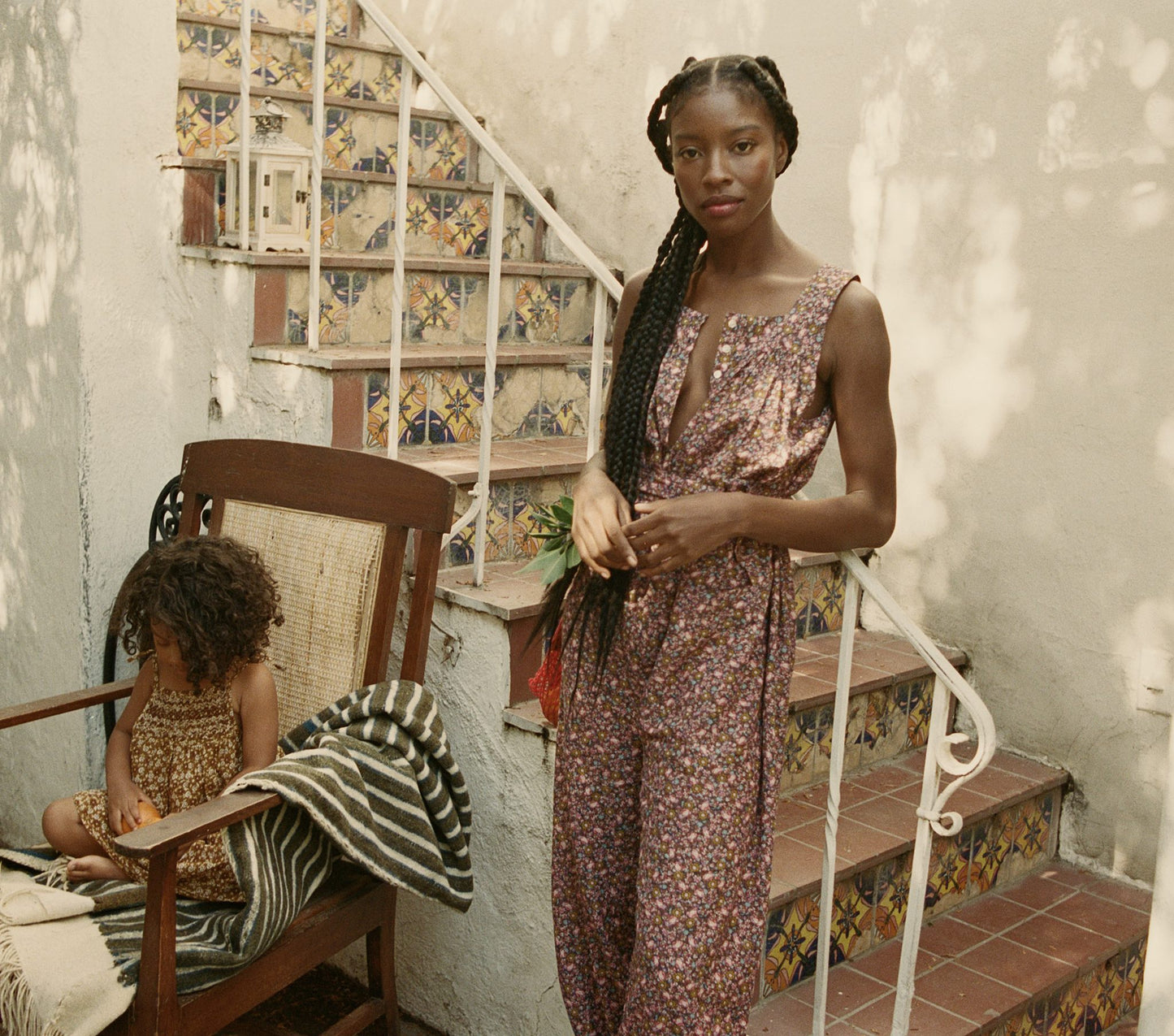 HMD -- ELIZA JUMPSUIT -- BLUE LAUREL CANYON ROSE