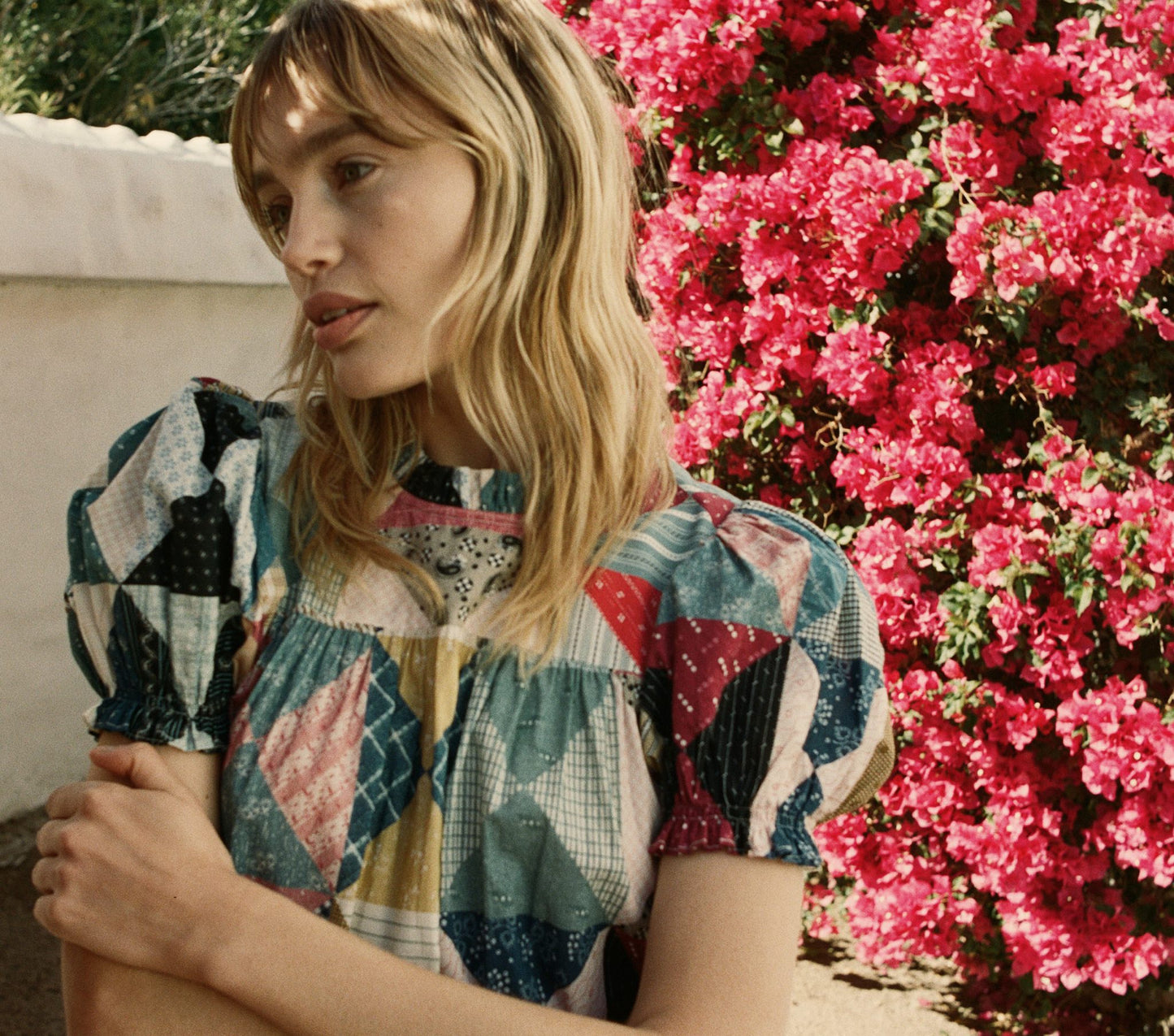 HMD -- AMARILLO DRESS -- PATCHWORK PRINT