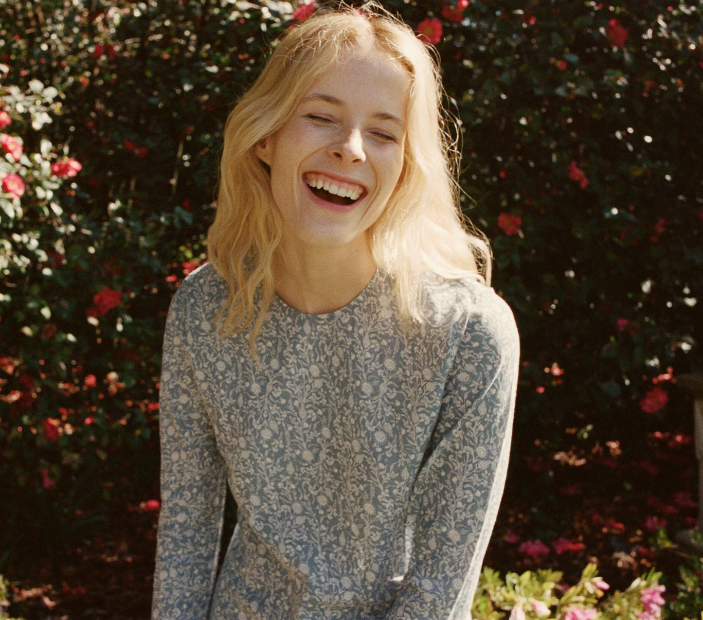 HMD -- LOIRE DRESS -- CHINA BLUE MINI EARL FLORAL