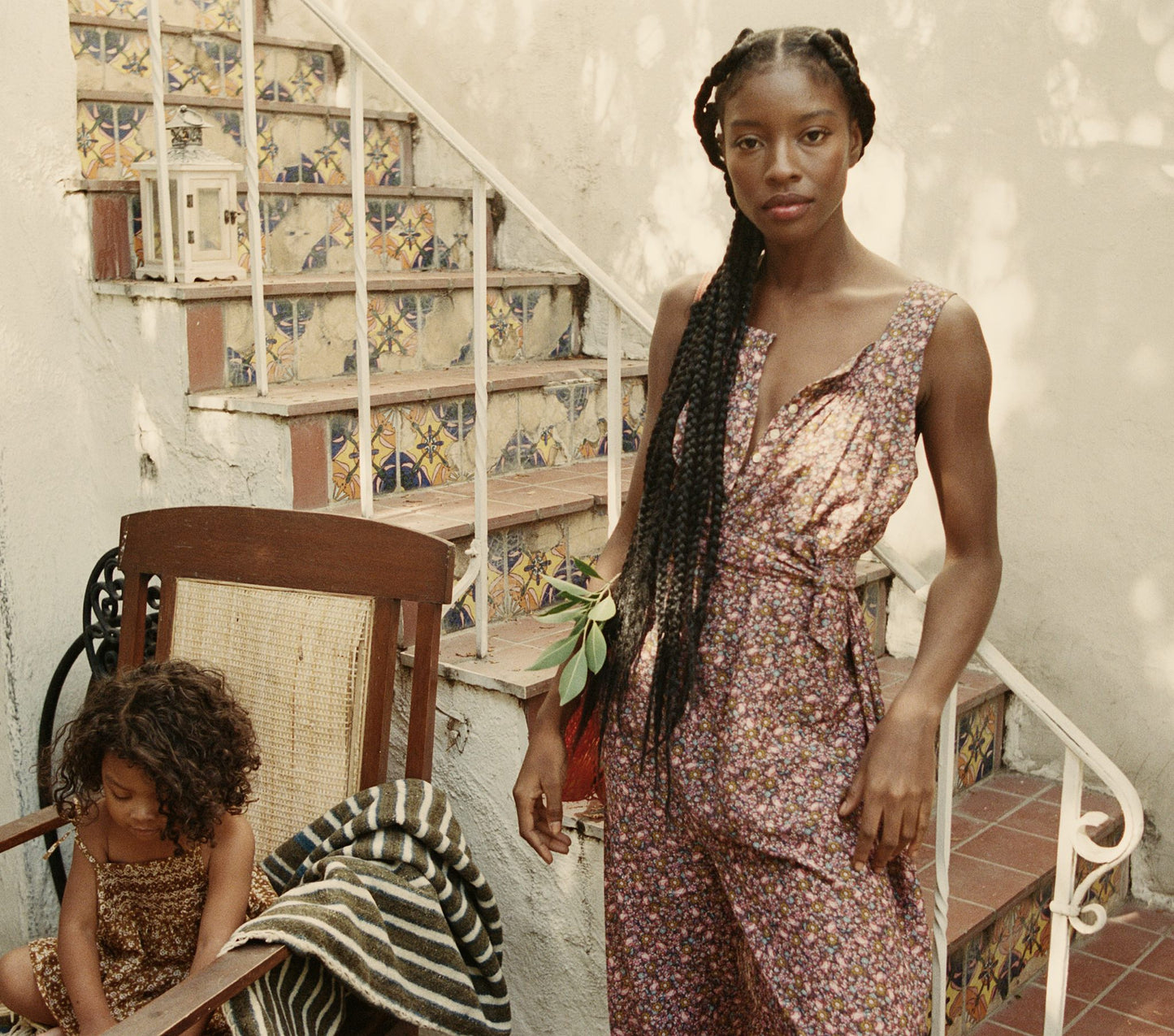 HMD -- ELIZA JUMPSUIT -- BLUE LAUREL CANYON ROSE