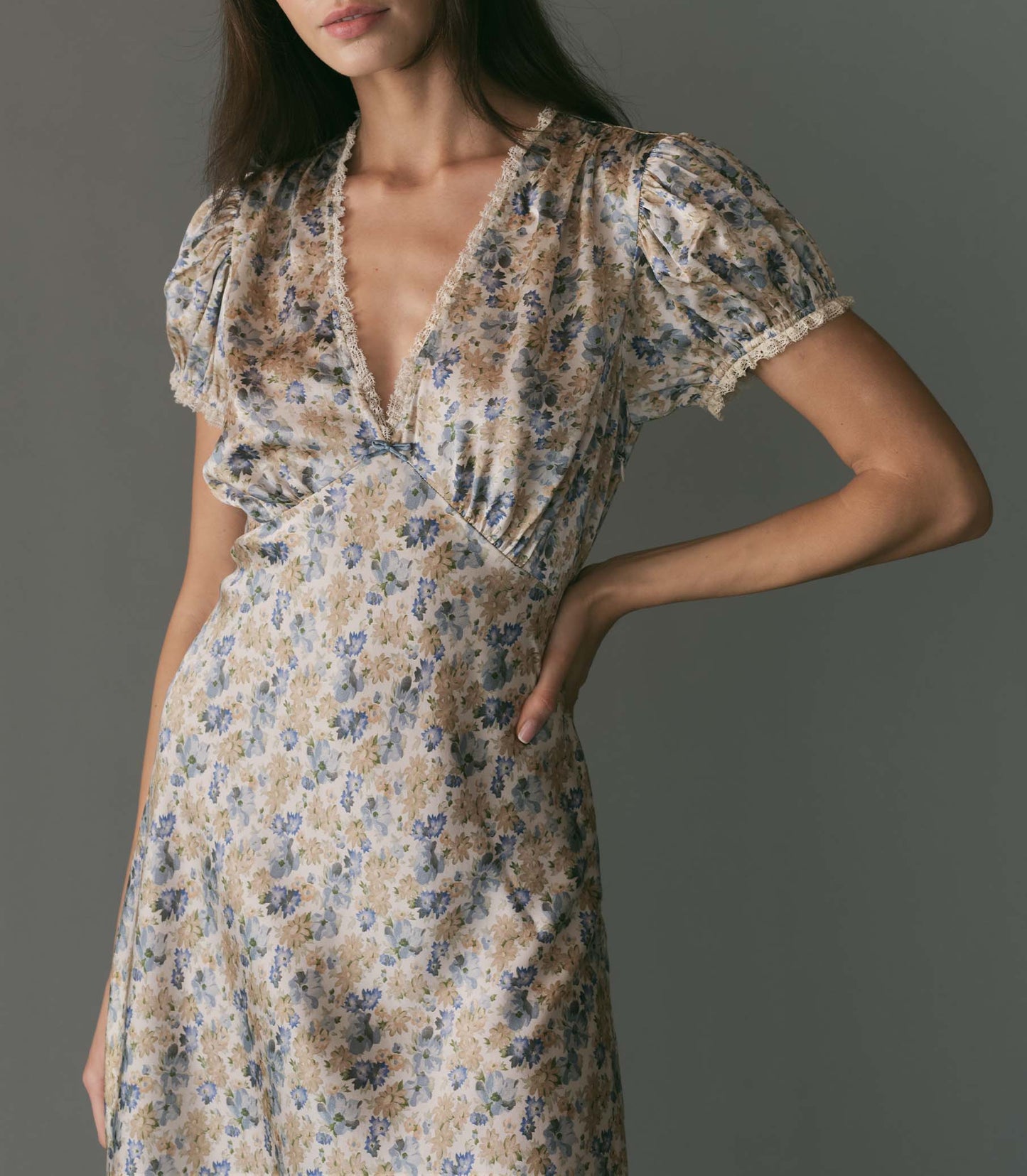 HMD -- CERELIA DRESS -- BLEU WILDFLOWER THICKET