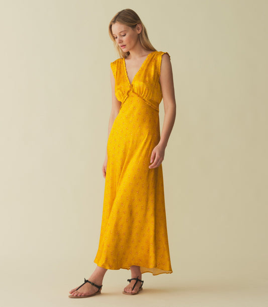 HMD -- TAHLIA DRESS -- GOLDENROD HILLSIDE HEATHER