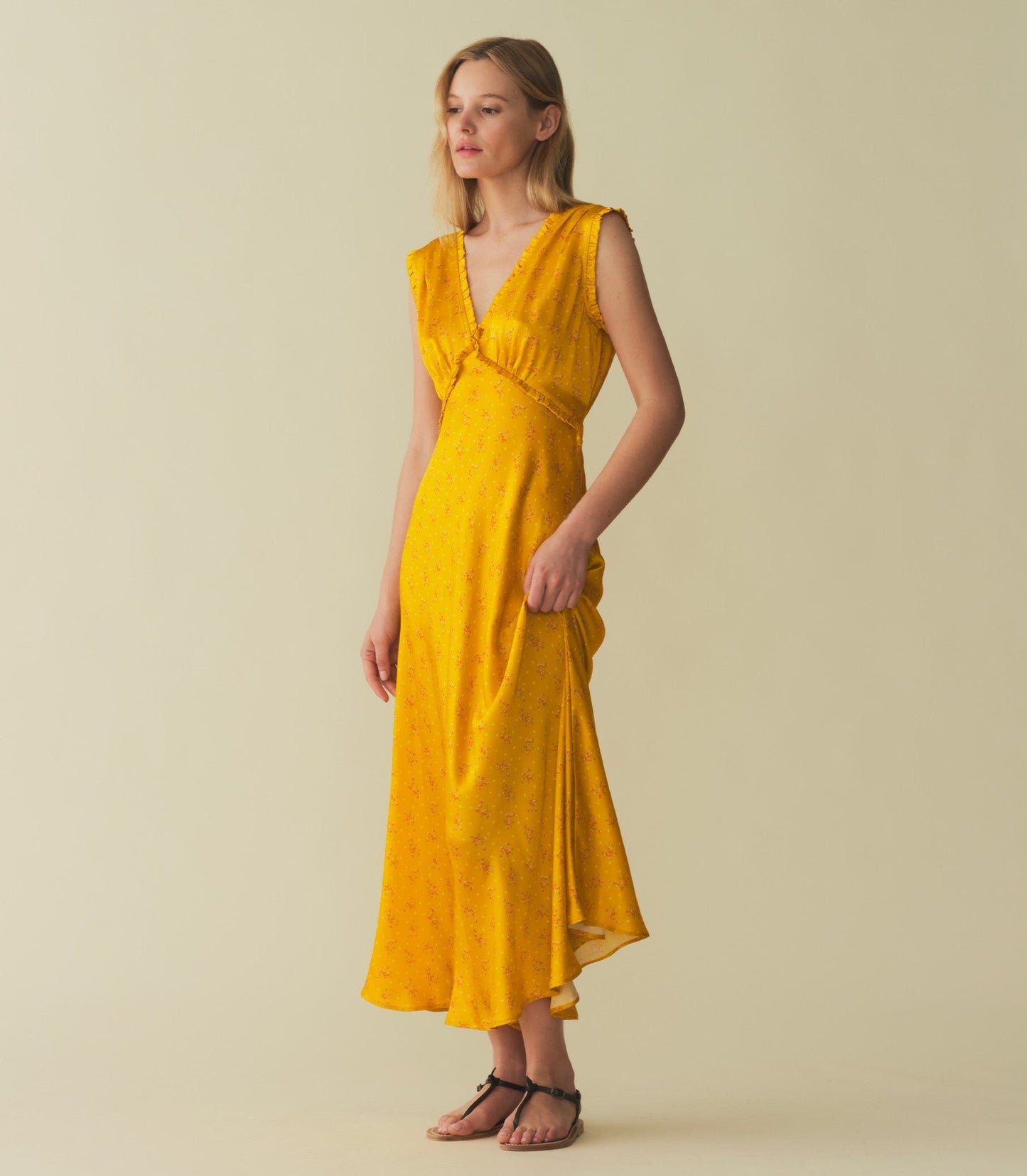 HMD -- TAHLIA DRESS -- GOLDENROD HILLSIDE HEATHER