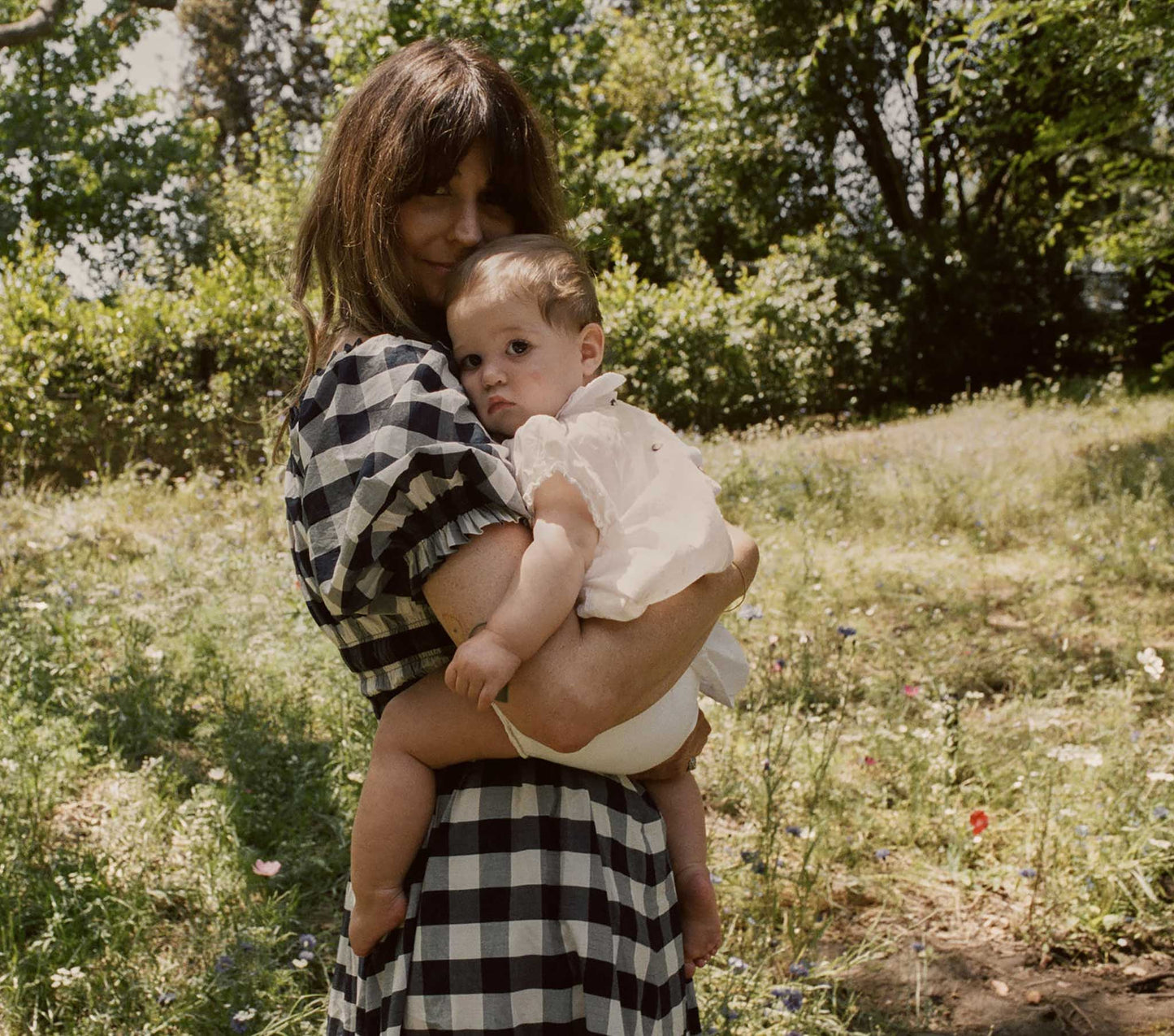 HMD -- VICTOIRE DRESS -- NAVY GINGHAM