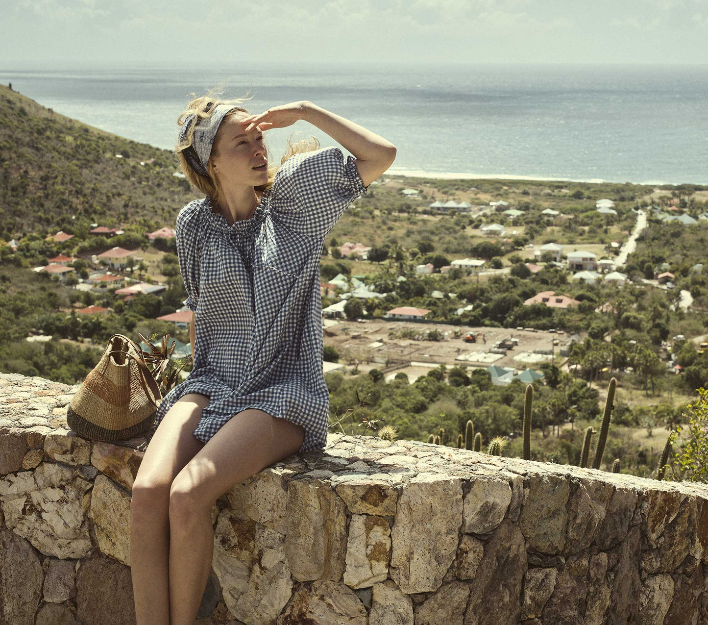 HMD -- CLEMENTINE DRESS -- BLUE GINGHAM