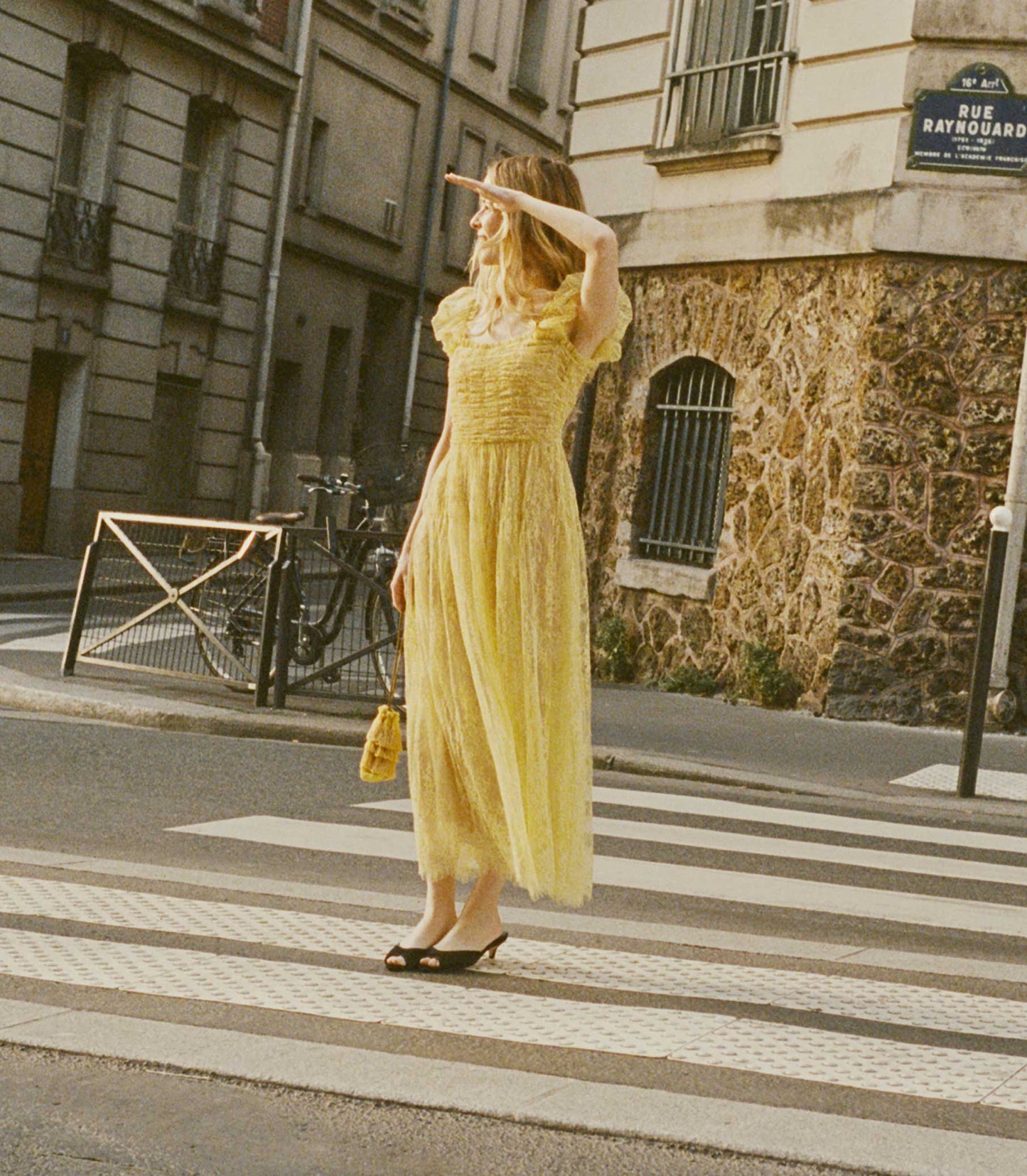 HMD -- PAMELINA DRESS -- DAFFODIL YELLOW LACE