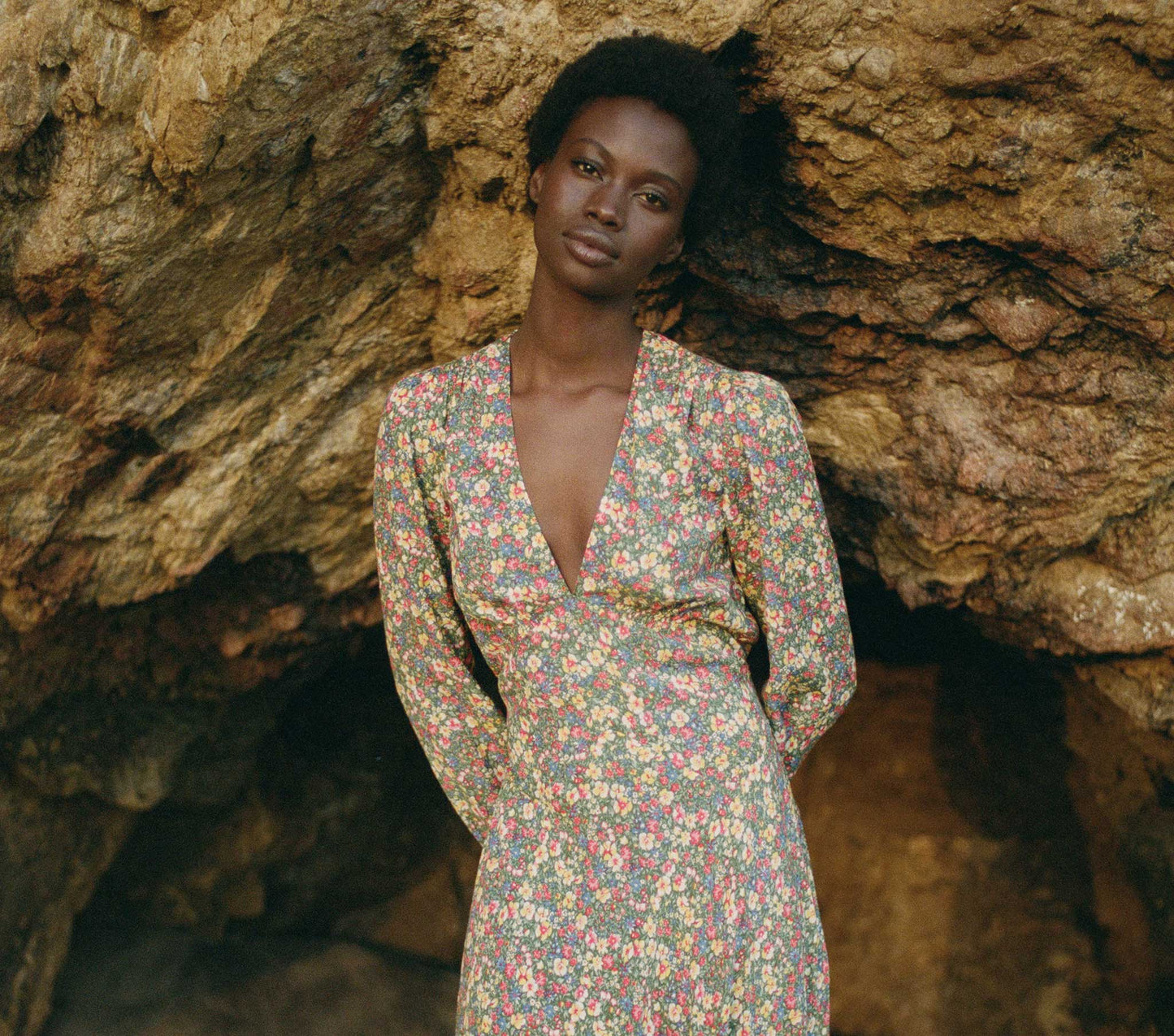 HMD -- CHARLESTON DRESS -- GREEN VALLEY FLORAL