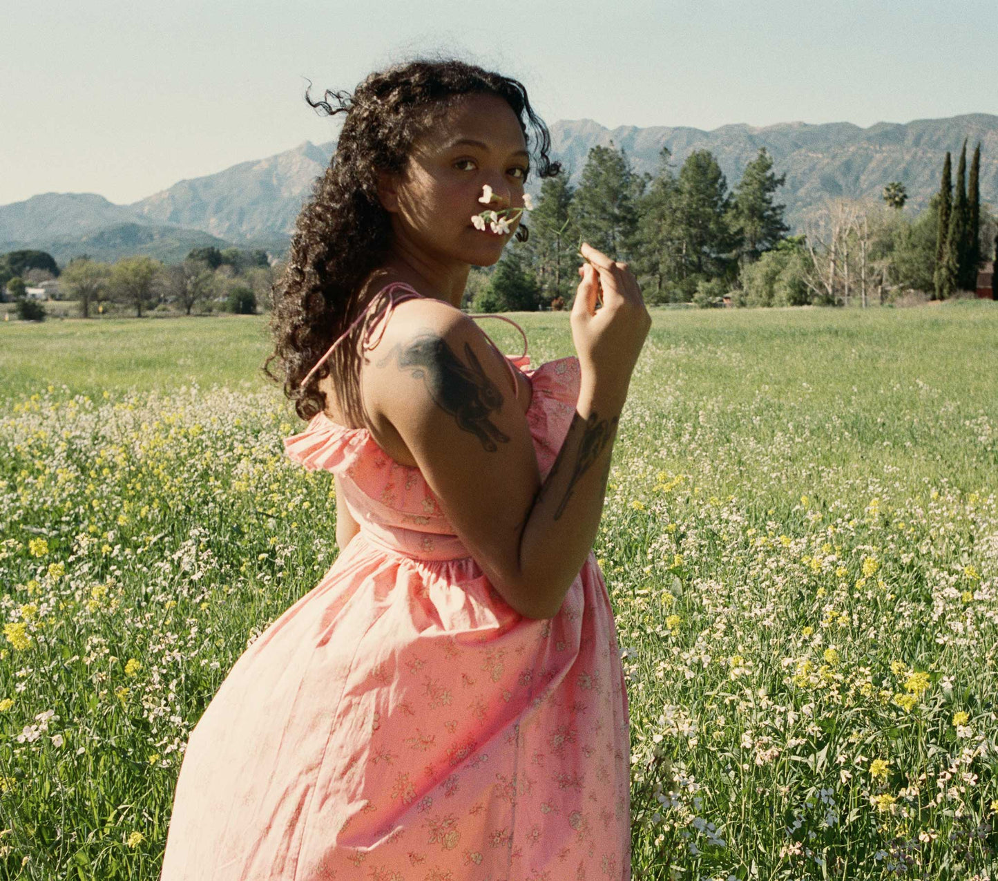 HMD -- WENDELIN DRESS -- PINK BOUTON DE ROSE