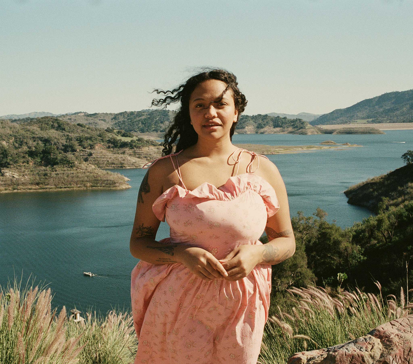 HMD -- WENDELIN DRESS -- PINK BOUTON DE ROSE