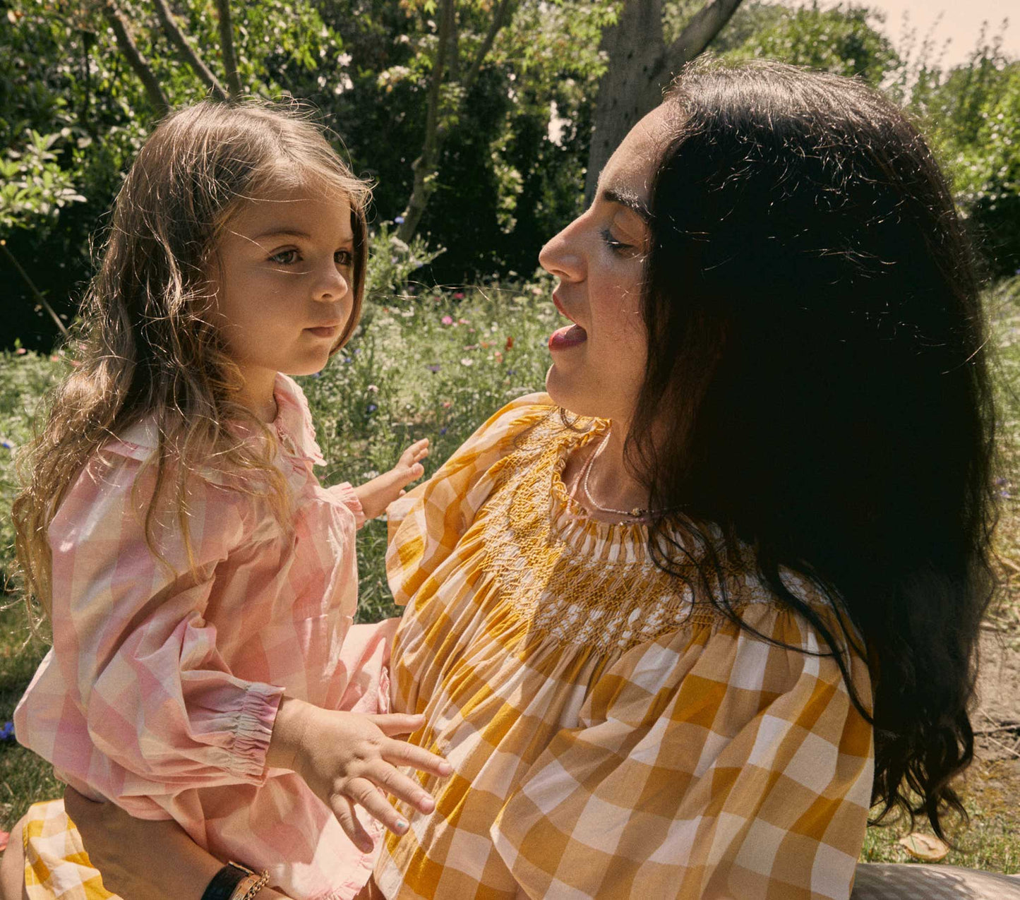 HMD -- WHISPER DRESS -- GOLDENROD GINGHAM