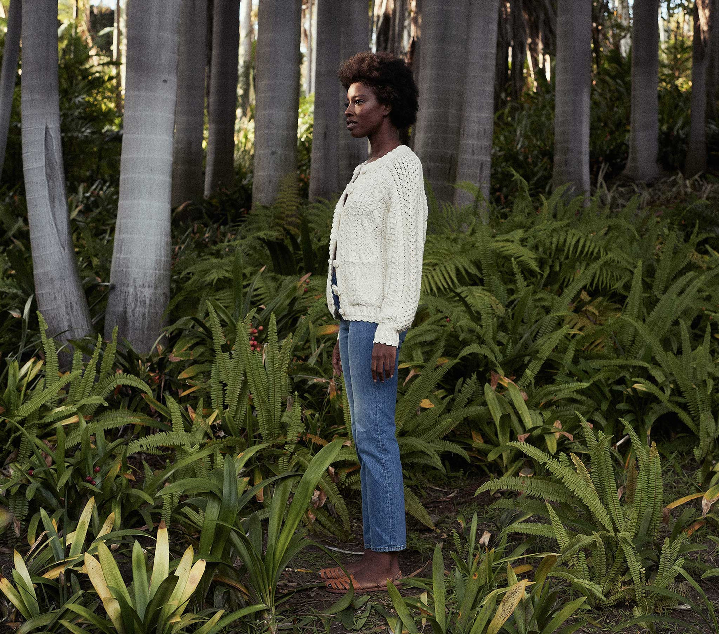 HMD -- ABRIL CARDIGAN SWEATER -- ANTIQUE PEARL