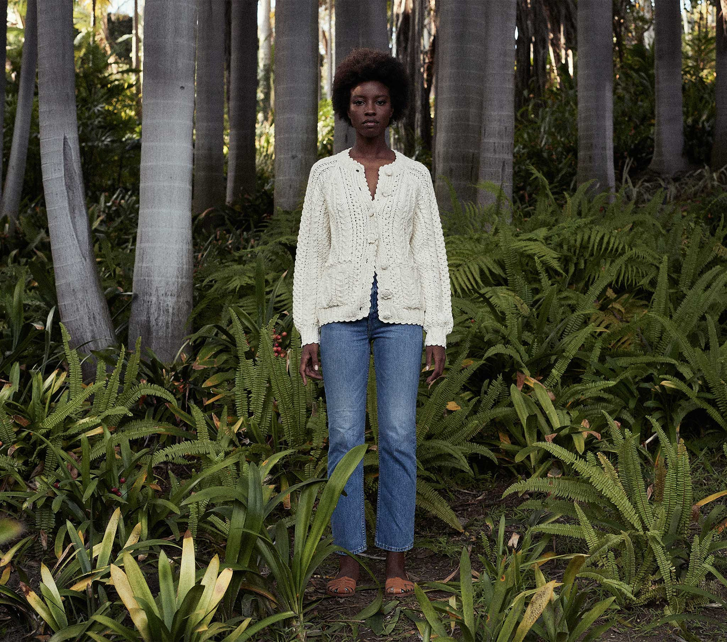 HMD -- ABRIL CARDIGAN SWEATER -- ANTIQUE PEARL