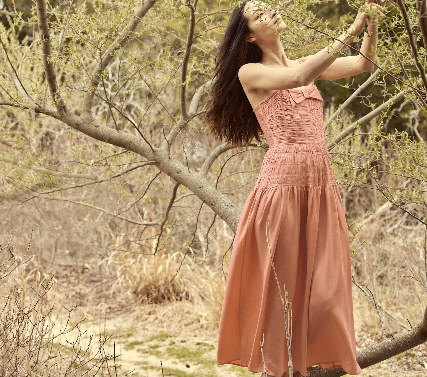 HMD -- AMBROSIA DRESS -- PAPAYA