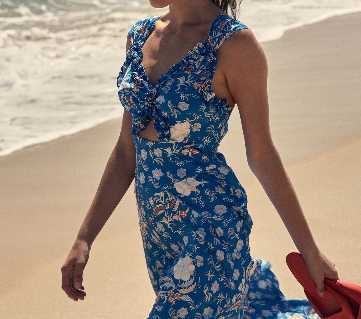 HMD -- AMORETTA DRESS -- AZURE HOLLYHOCK HILLS