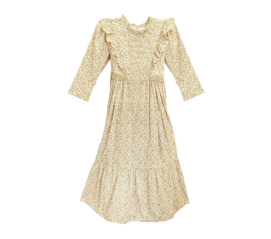 HMD -- ANUSHA DRESS -- GREEN SUMMER NECTAR PRINT