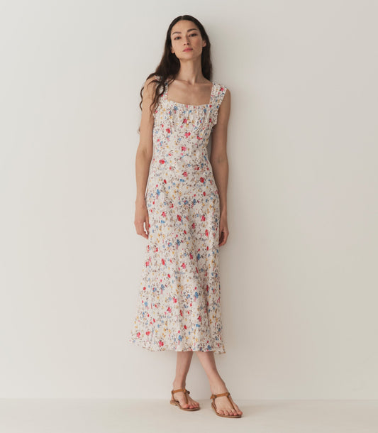 HMD -- ASCELLA DRESS -- BLANC FLOWERING MEADOW