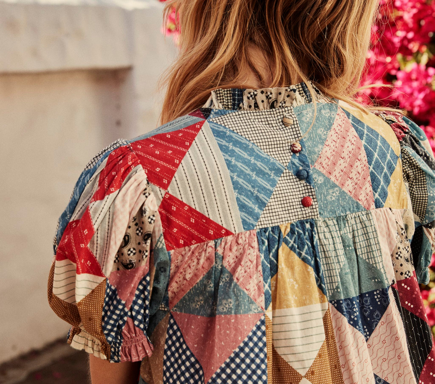 HMD -- AMARILLO DRESS -- PATCHWORK PRINT