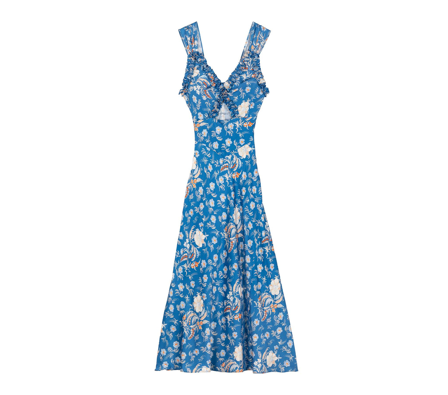 HMD -- AMORETTA DRESS -- AZURE HOLLYHOCK HILLS