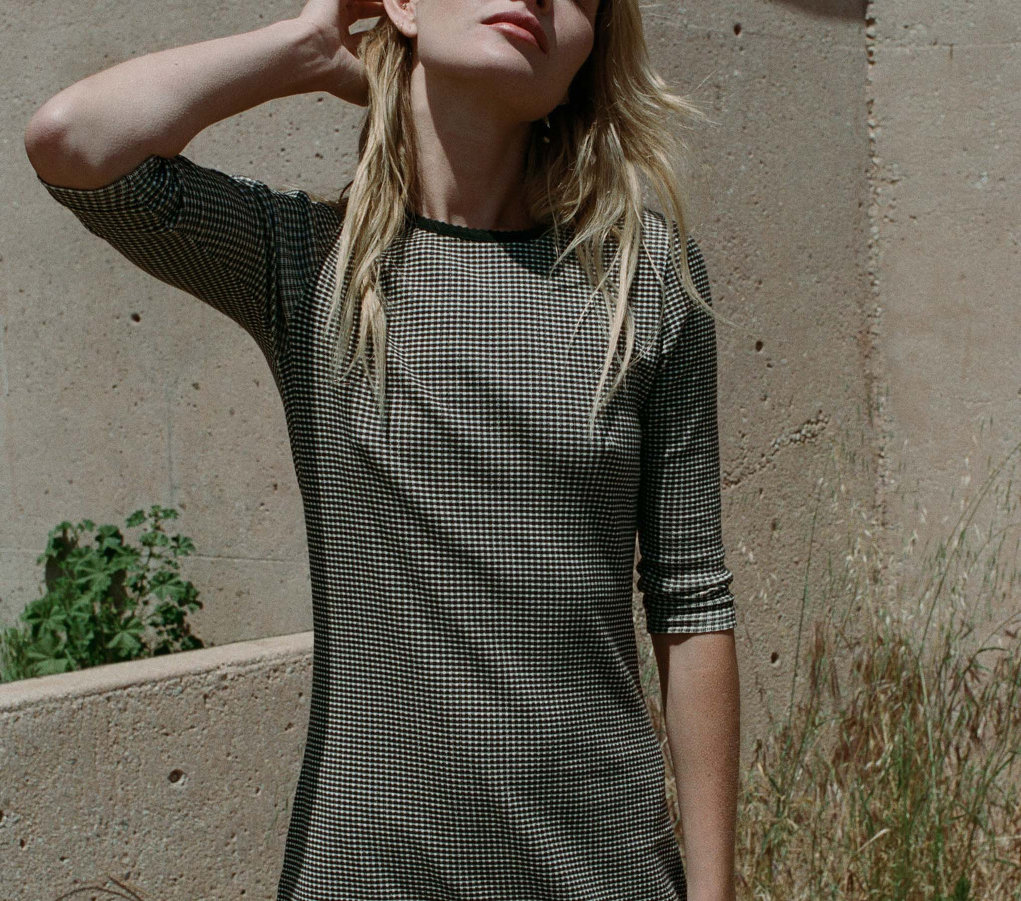 HMD -- CARMEN DRESS -- LA MADDALENA GINGHAM