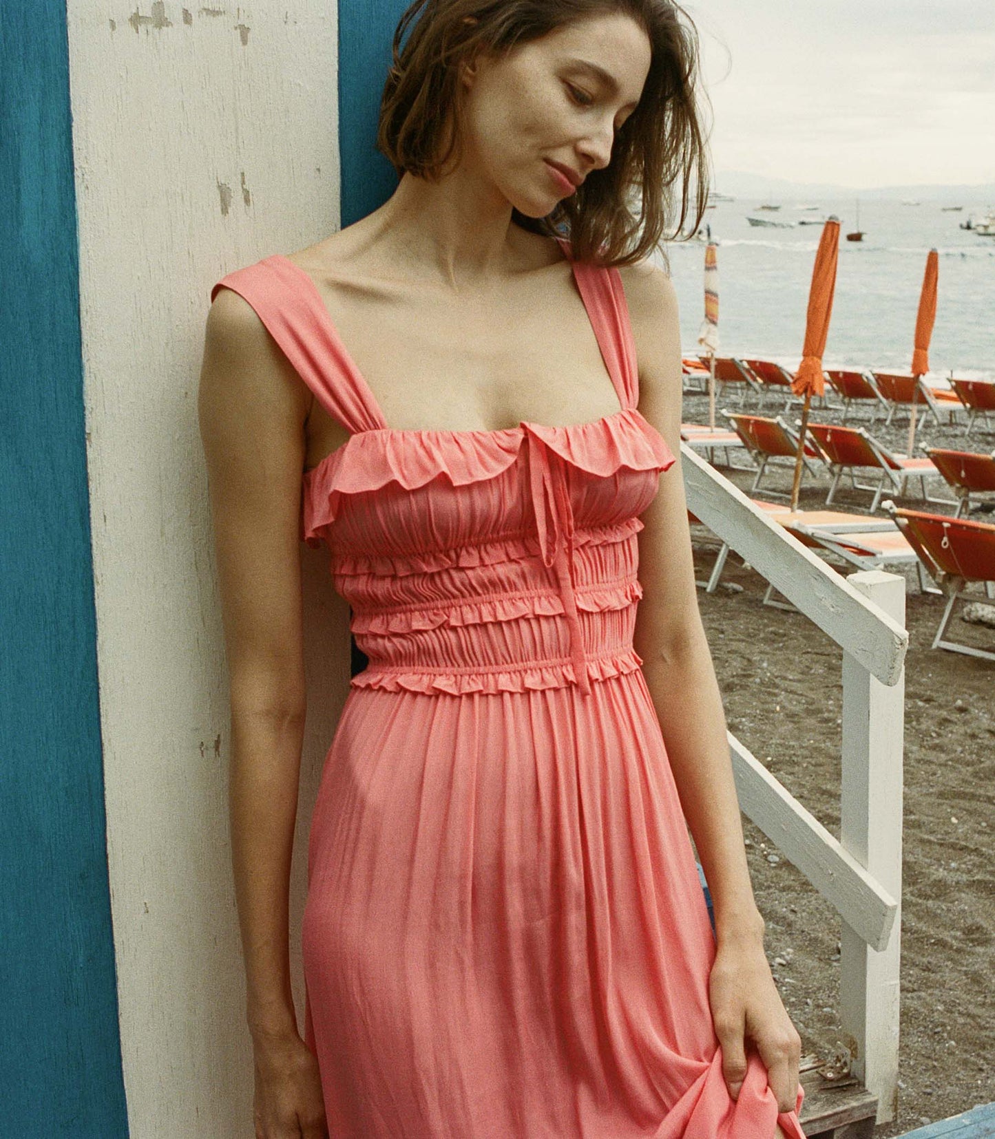 HMD -- CAROLYNN DRESS -- CORAL ROSE