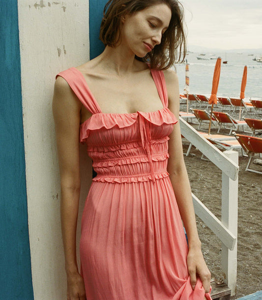 HMD -- CAROLYNN DRESS -- CORAL ROSE