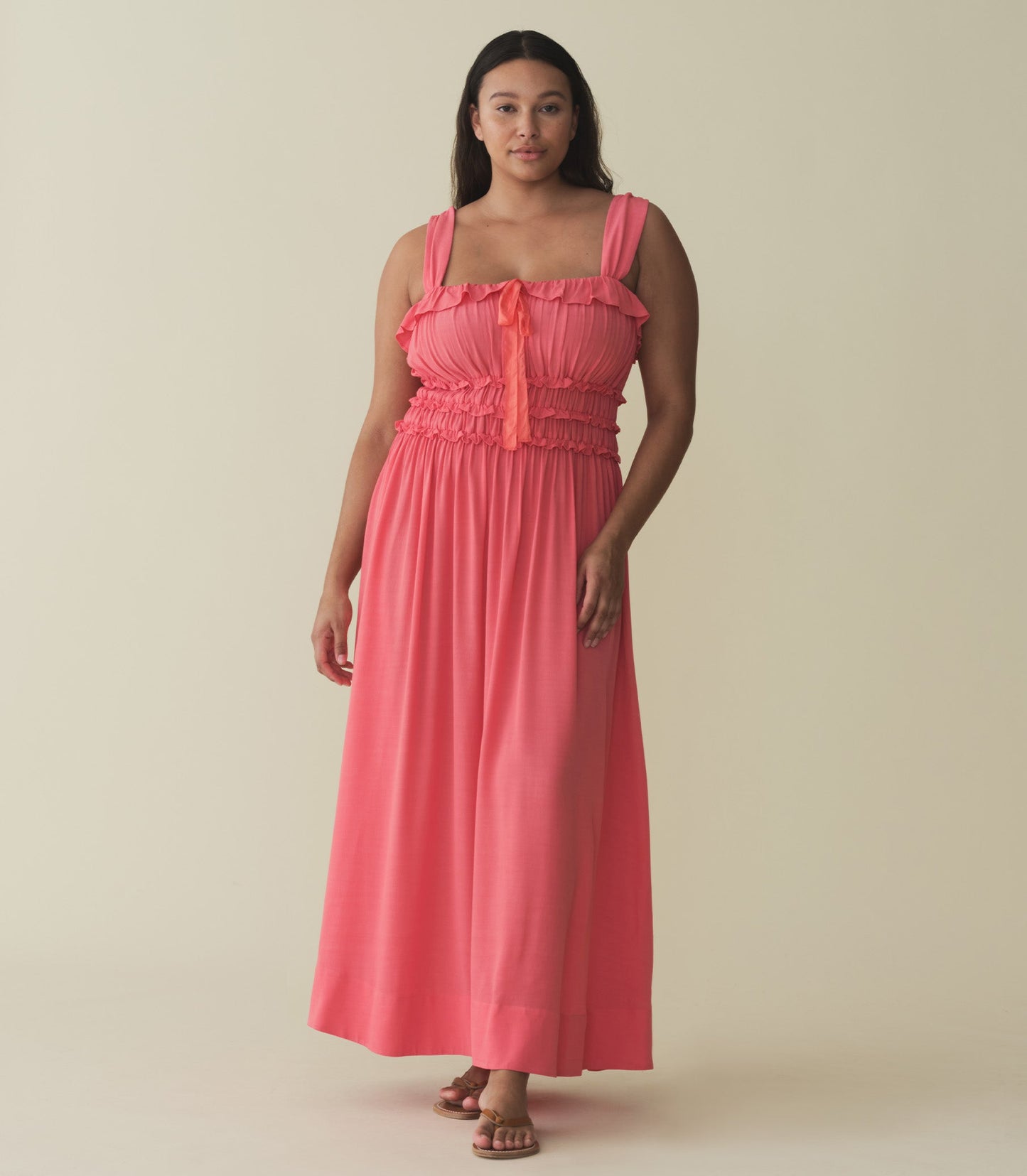 HMD -- CAROLYNN DRESS -- CORAL ROSE