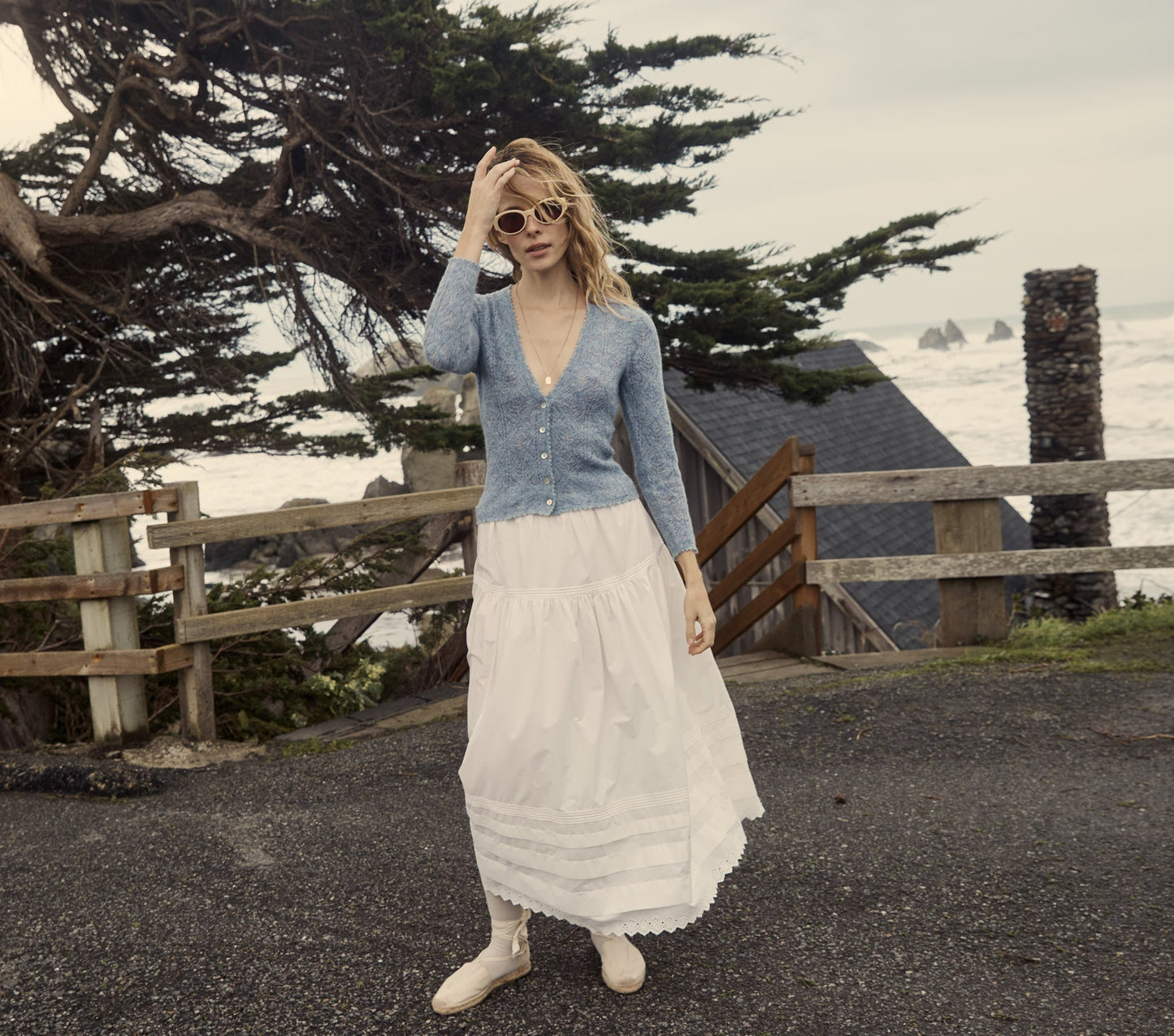 HMD -- CHANDEL CARDIGAN -- AZURE