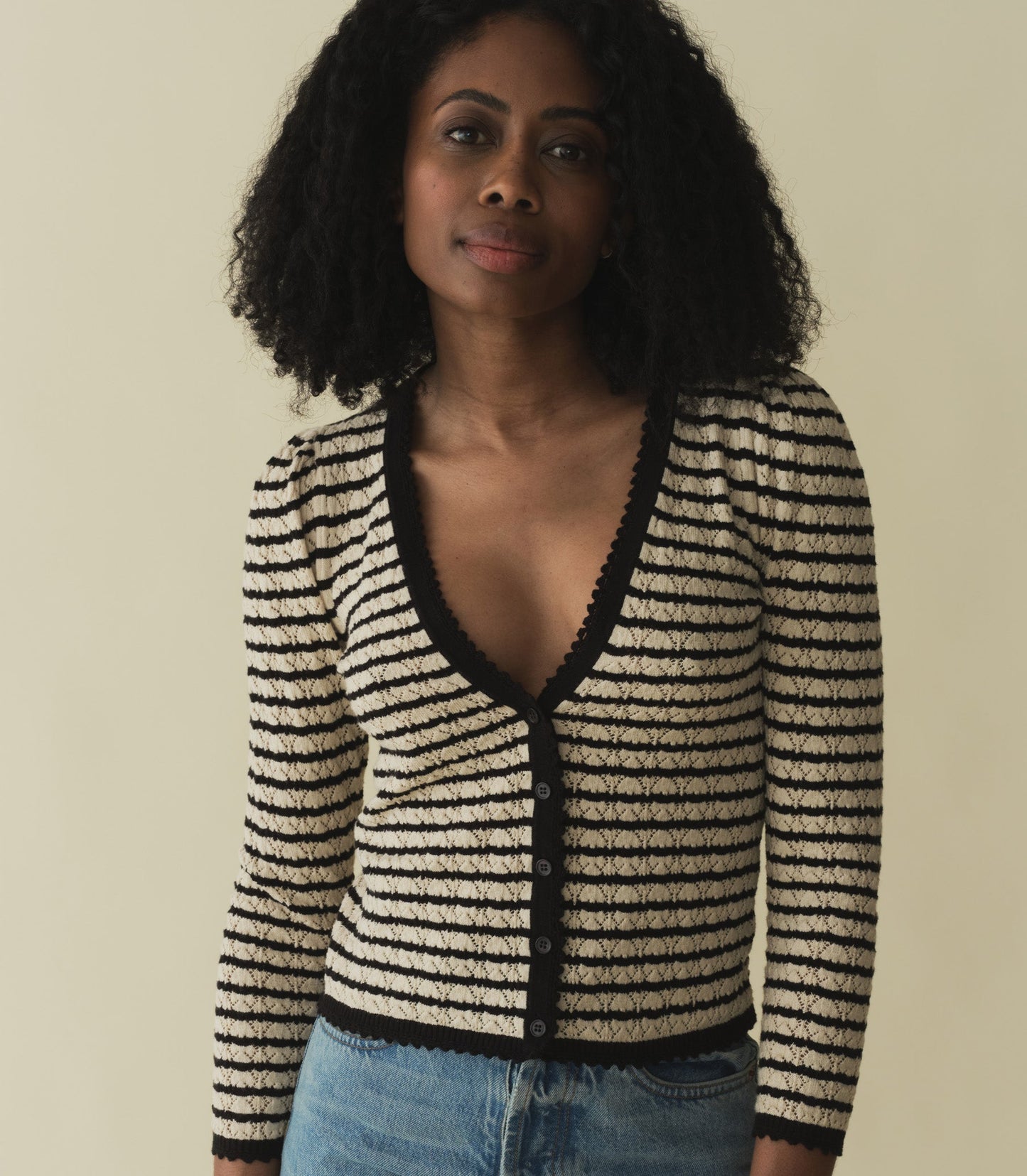 HMD -- CHANDEL CARDIGAN -- ALLAIRE STRIPE