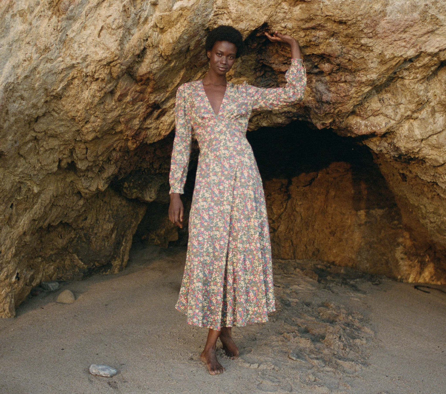 HMD -- CHARLESTON DRESS -- GREEN VALLEY FLORAL