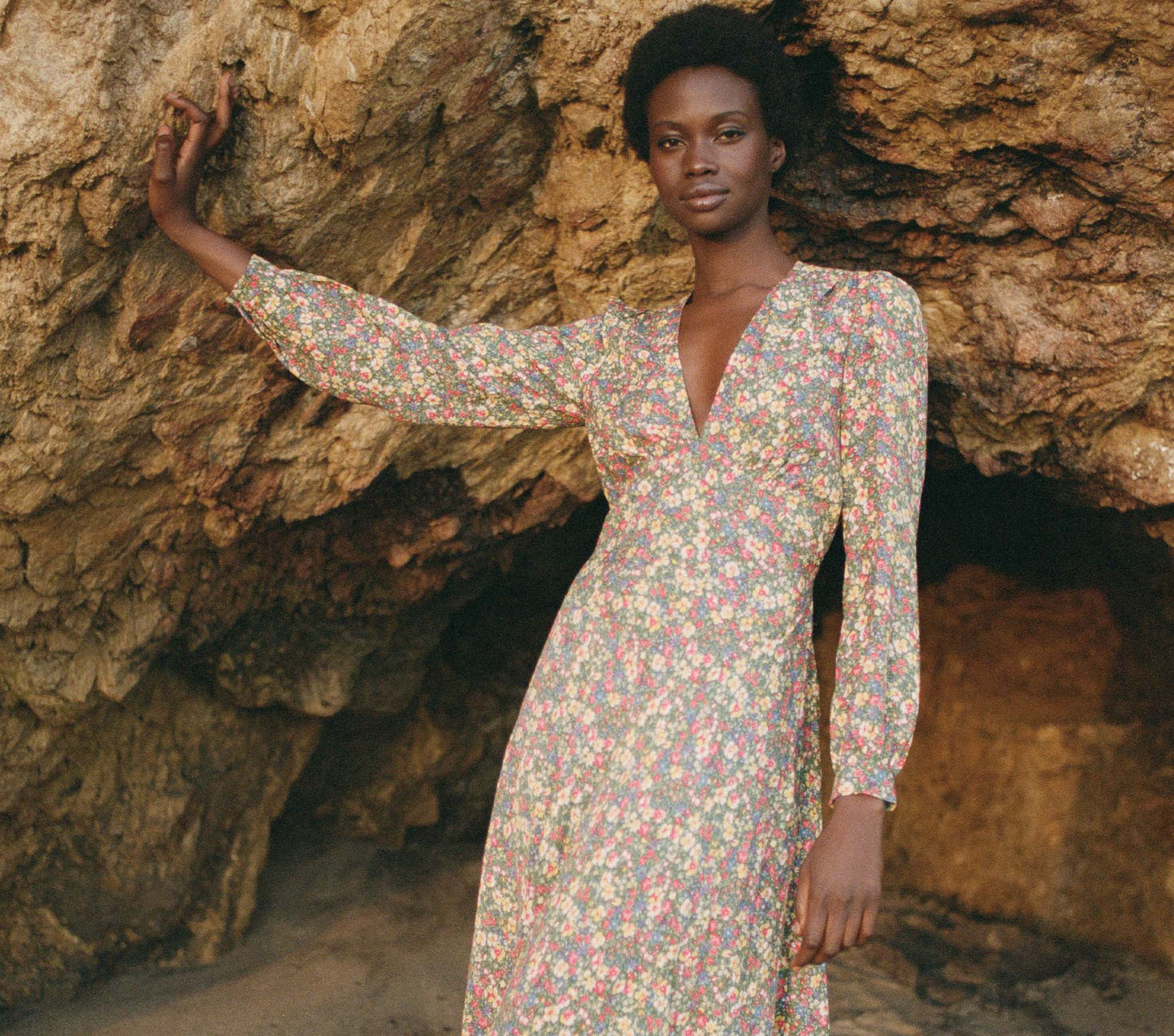 HMD -- CHARLESTON DRESS -- GREEN VALLEY FLORAL