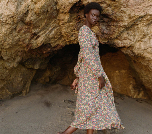 HMD -- CHARLESTON DRESS -- GREEN VALLEY FLORAL